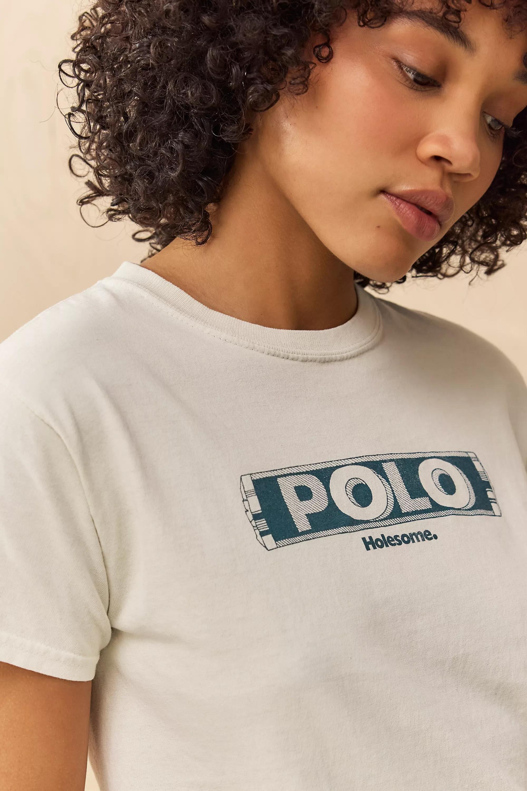 White Uo Polo Relaxed T-Shirt, , large image number 2