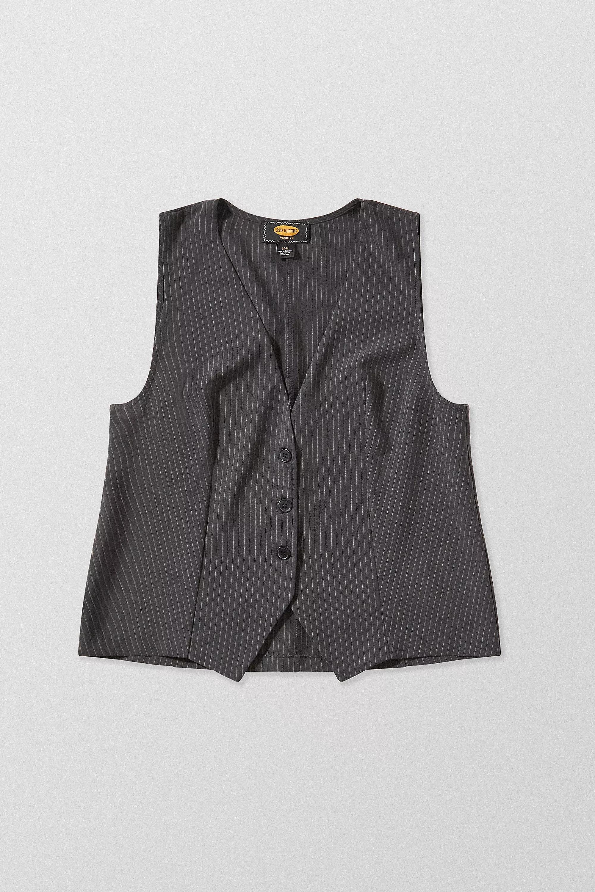 Grey Archive At Uo Oversized Waistcoat, , large image number 5