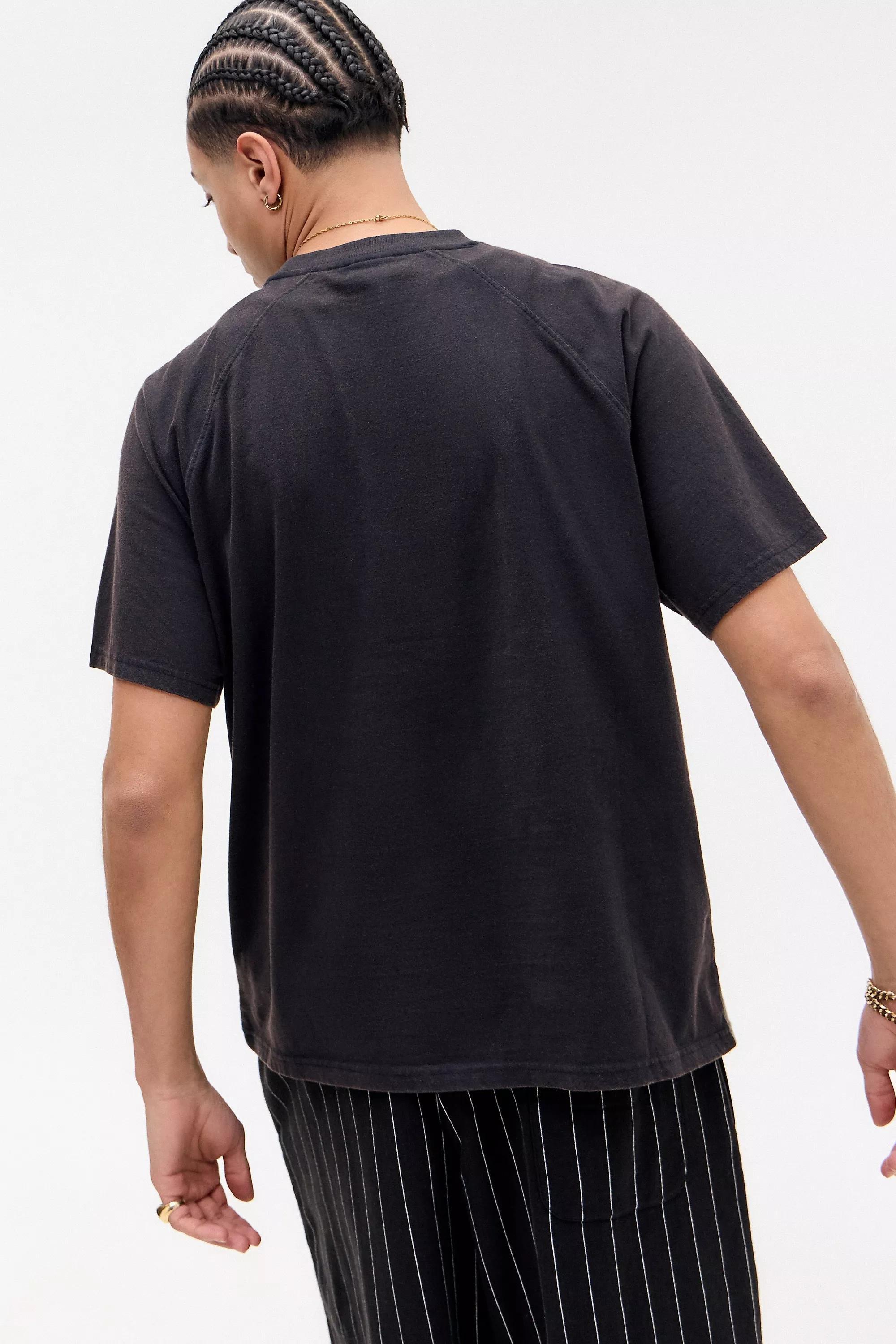 Black UO Waffle Panel T-Shirt, , large image number 2