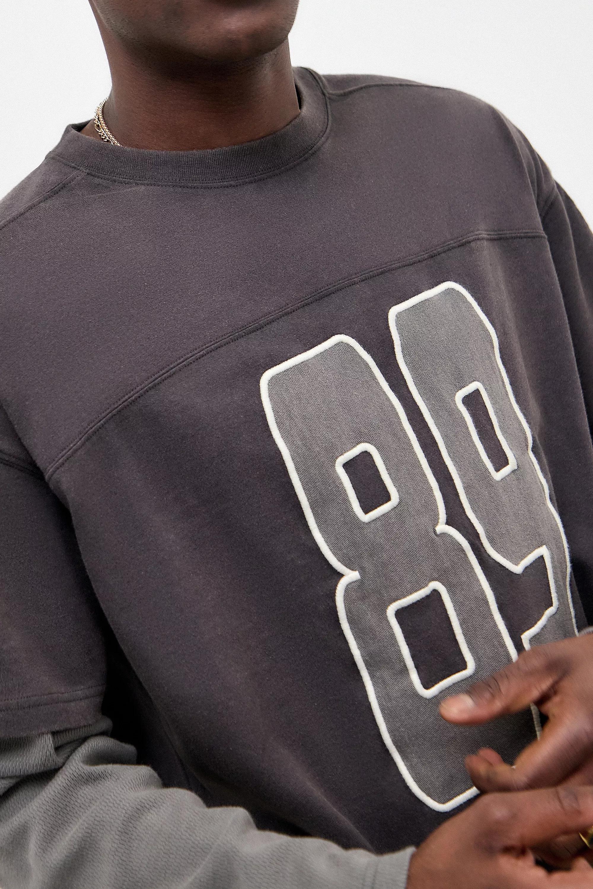 Black Bdg Washed Motorbike Long Sleeve T-Shirt, , large image number 1