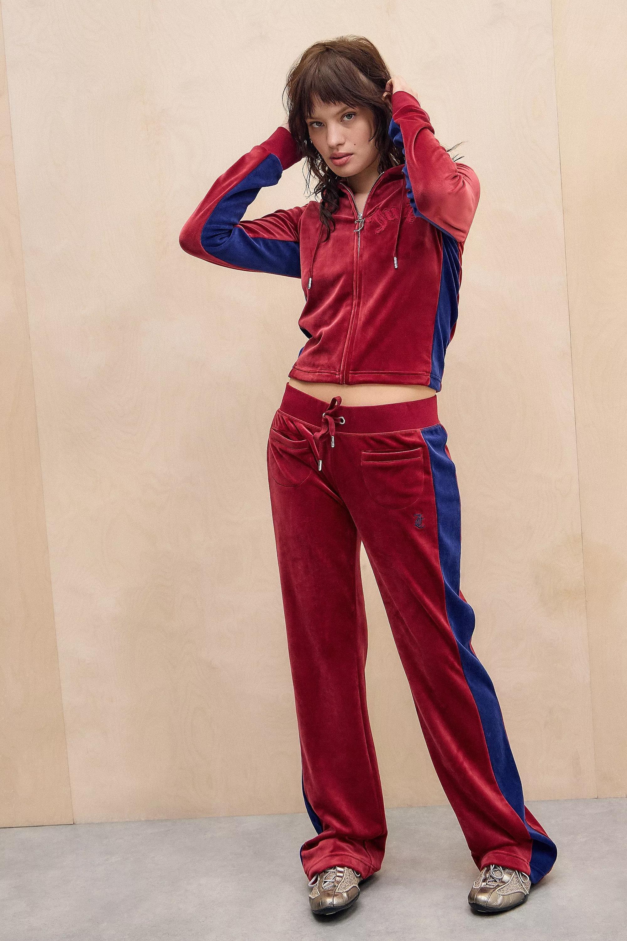 Burgundy Juicy Couture Uo Exclusive Track Pants, WINE, large image number 0