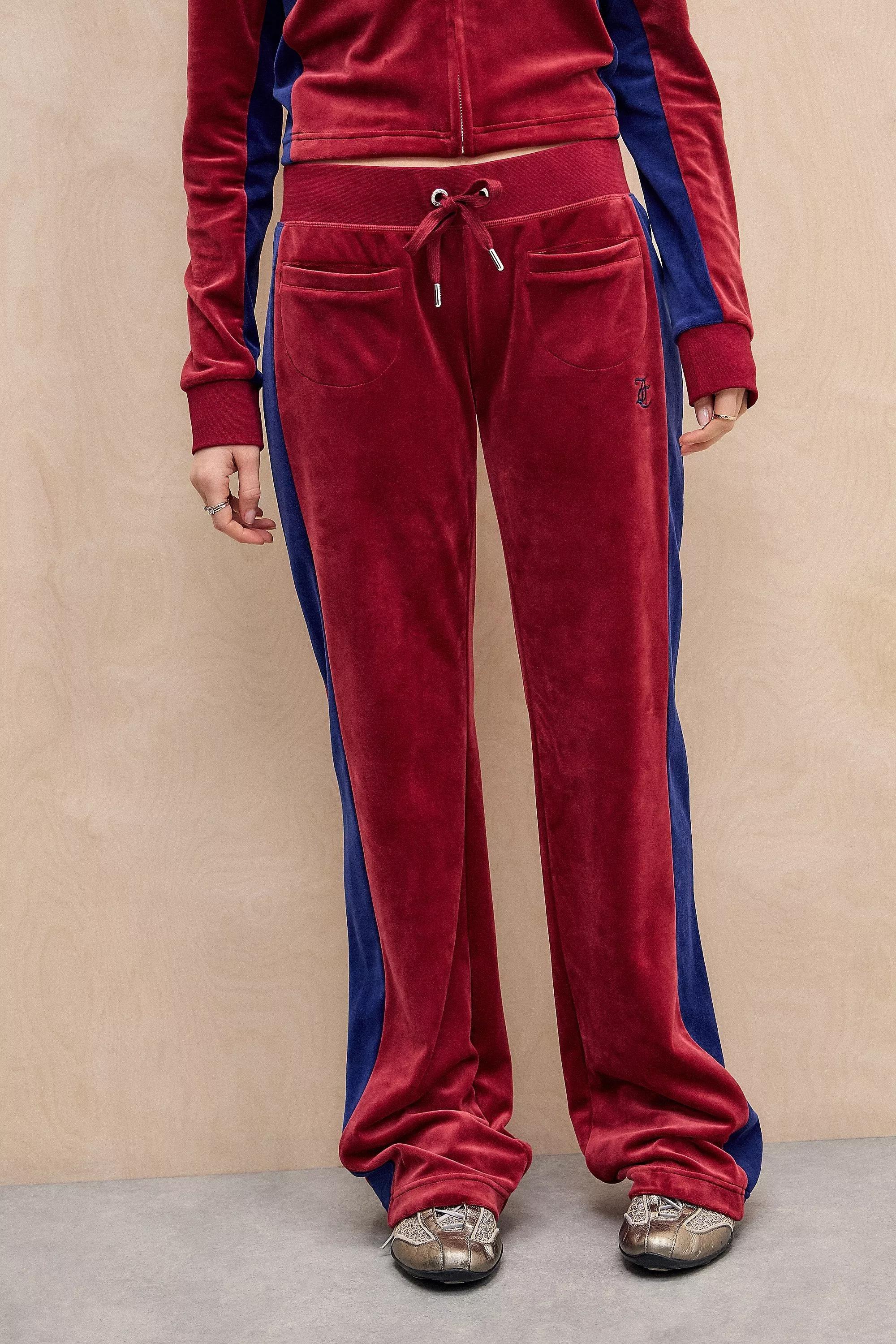 Burgundy Juicy Couture Uo Exclusive Track Pants, WINE, large image number 1