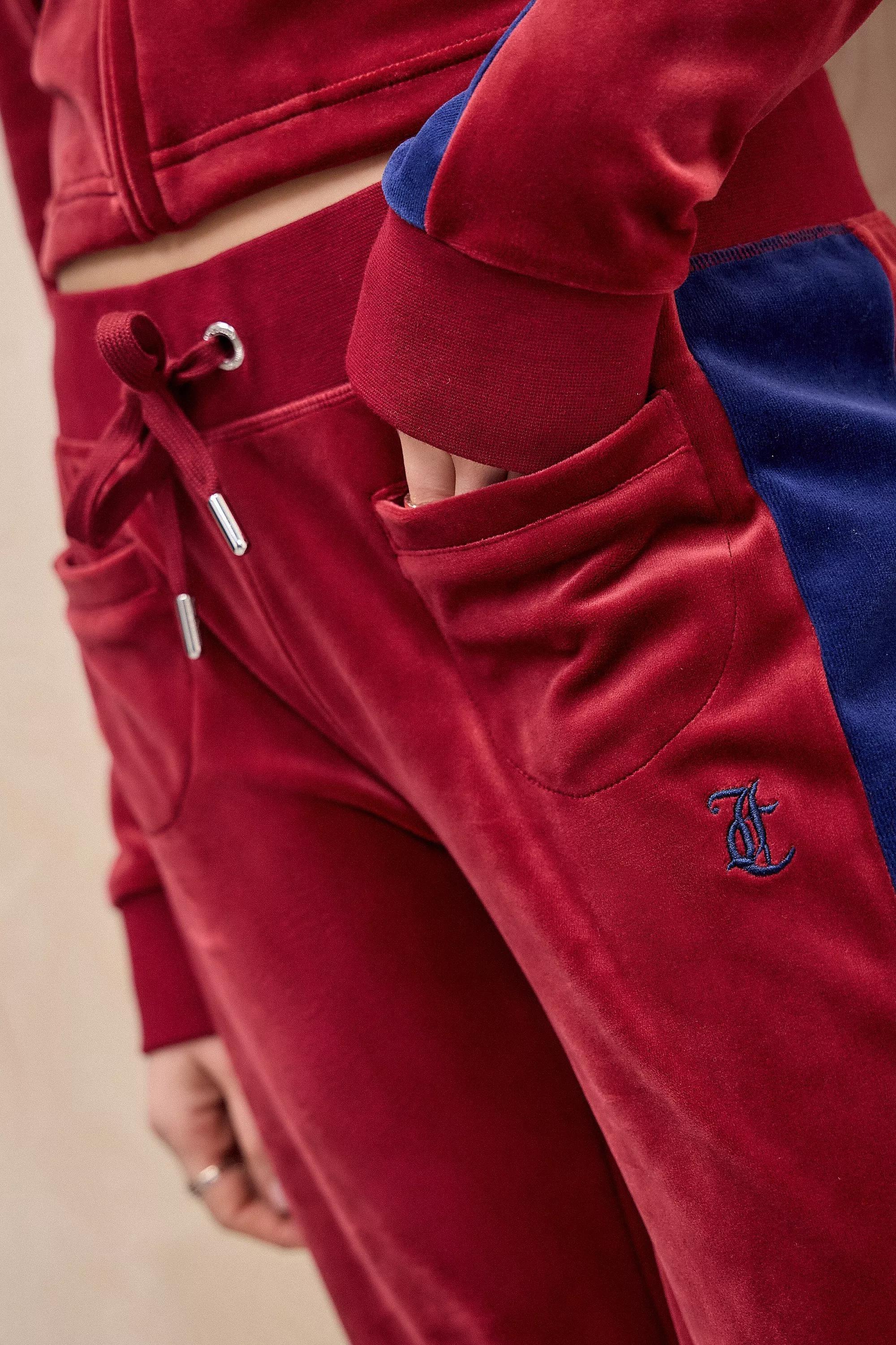 Burgundy Juicy Couture Uo Exclusive Track Pants, WINE, large image number 2