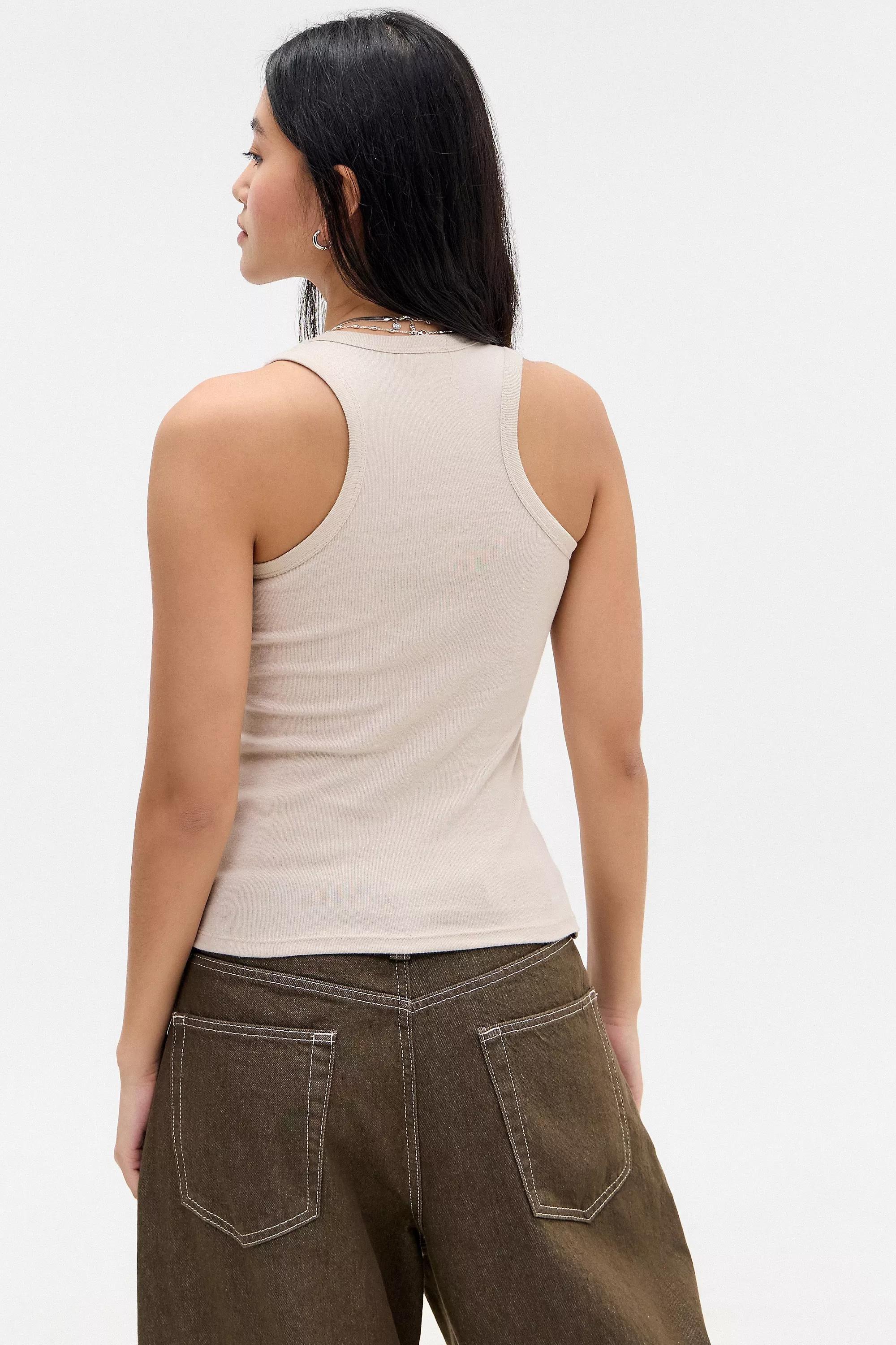 White UO Studded Tank Top, , large image number 3