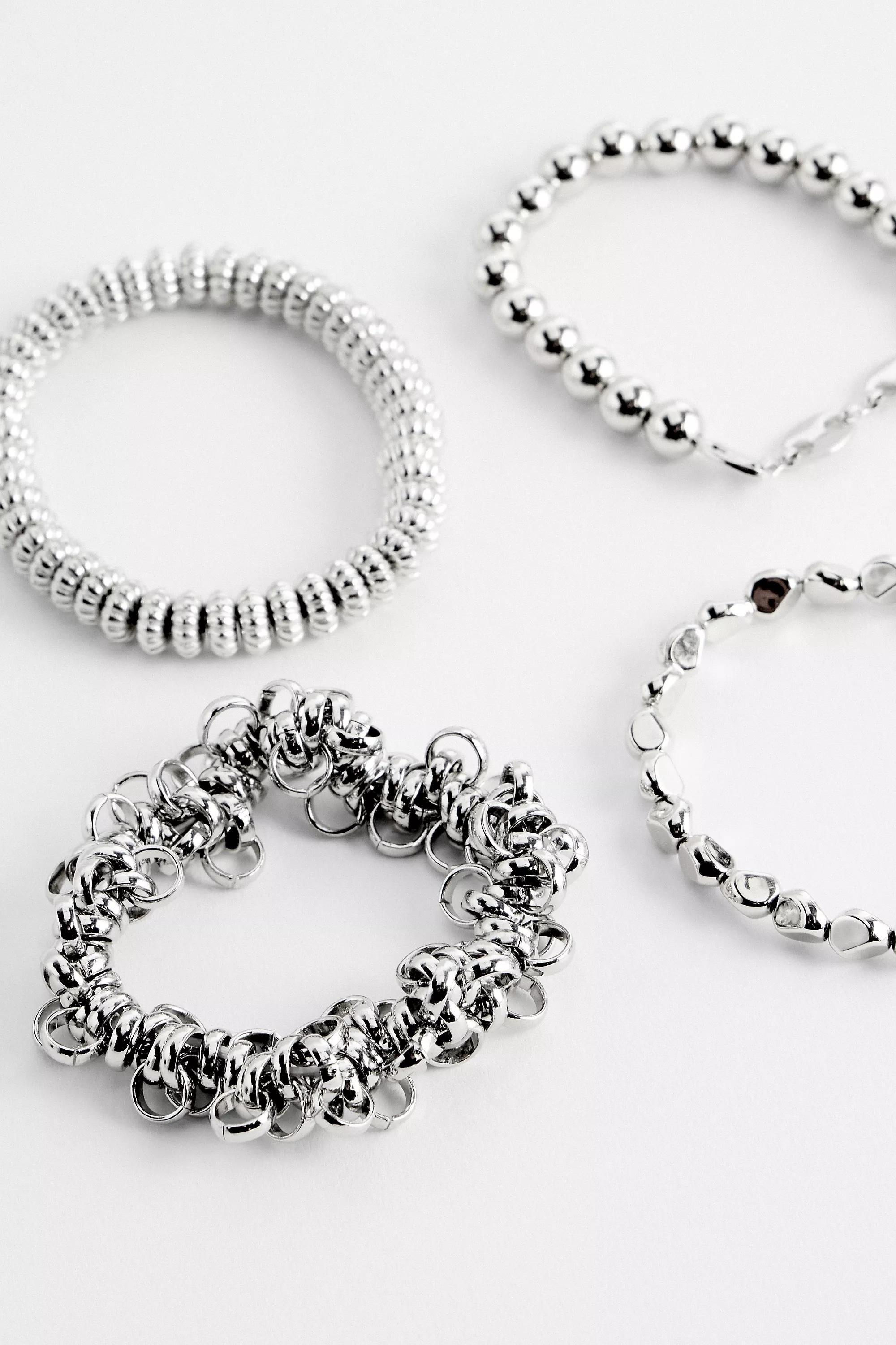 UO Multi-Link Bracelet Set of 4, SLVR, large image number 2