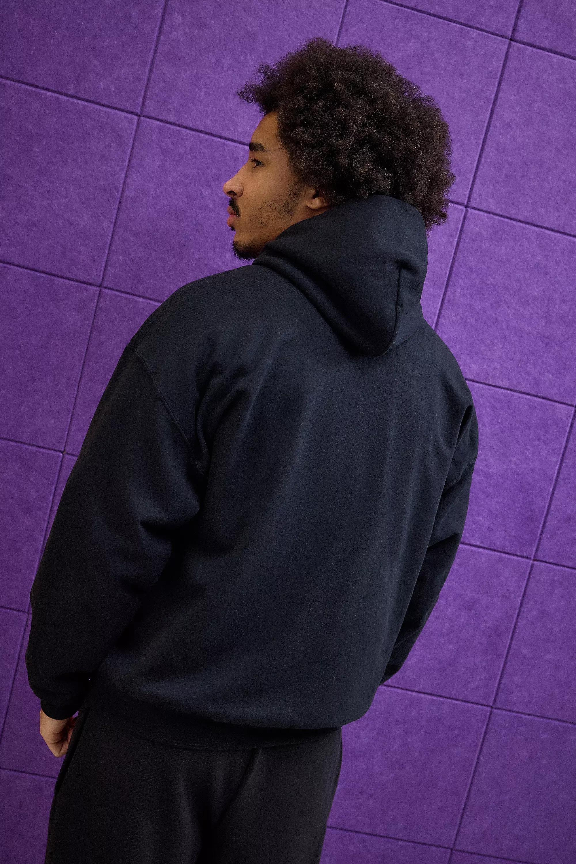 Black Iets Frans... Embroidered Hoodie, , large image number 3