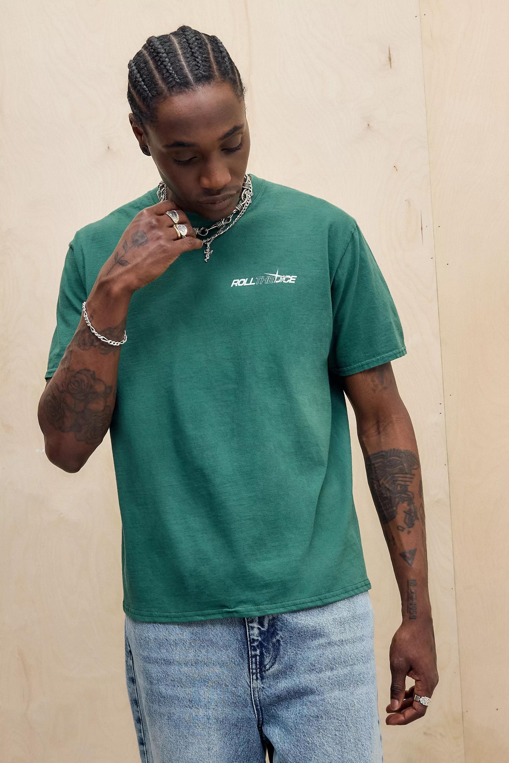 Green Uo Printed T-Shirt, , large image number 2