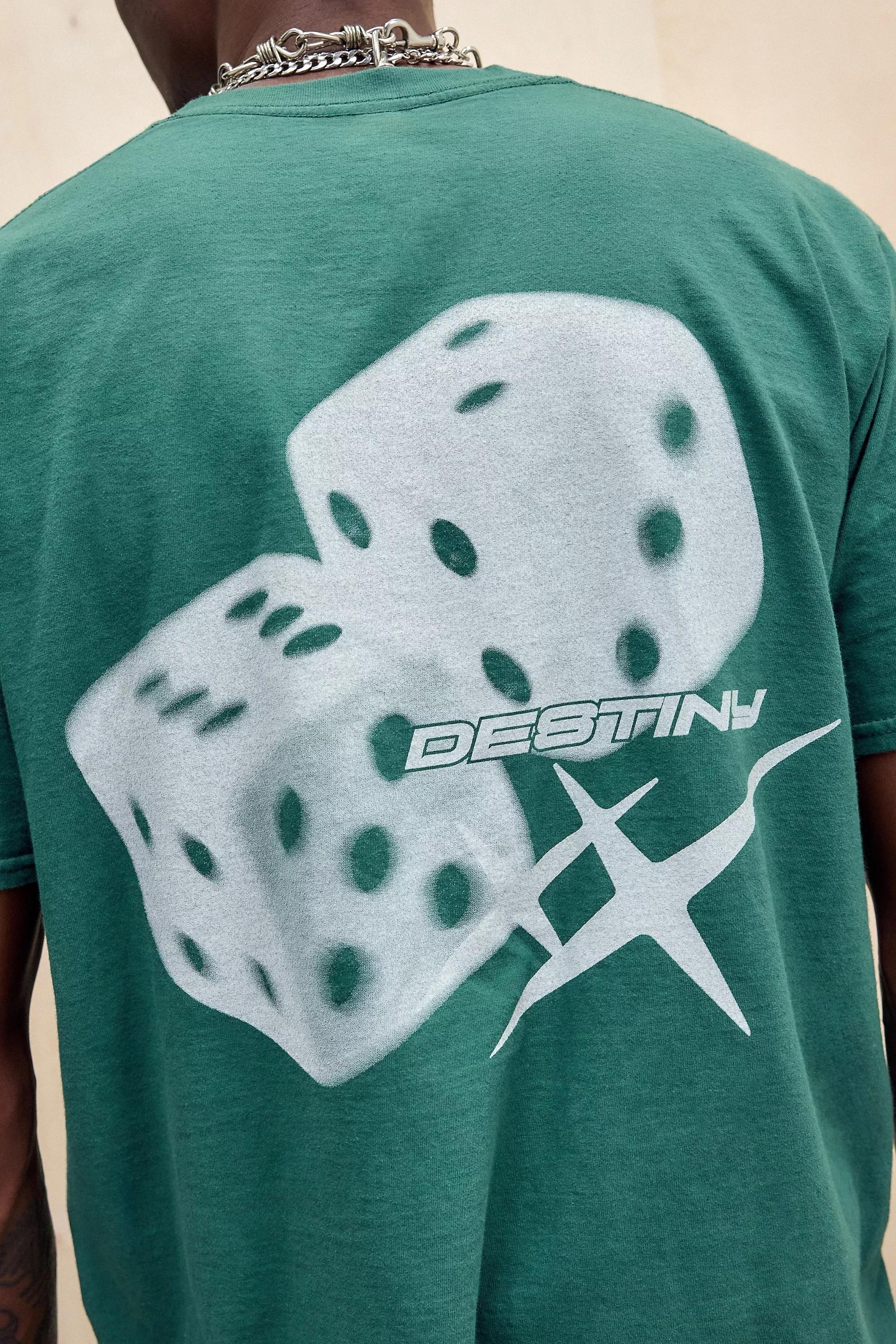 Green Uo Printed T-Shirt, , large image number 4