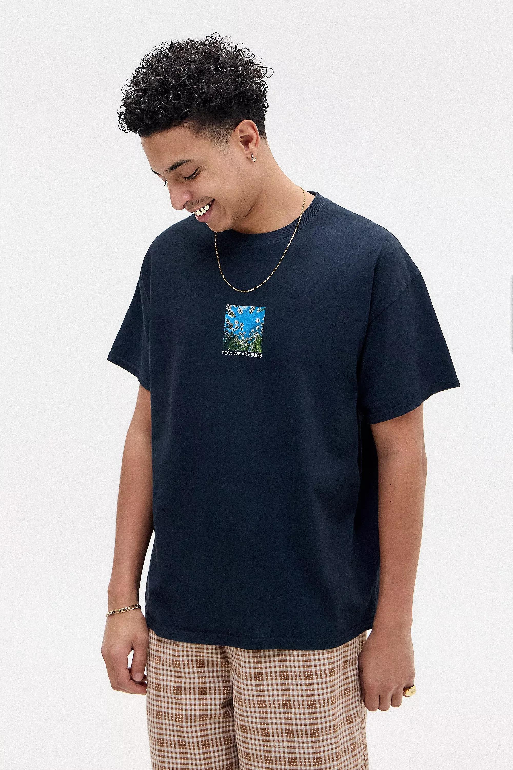 Black Uo Printed T-Shirt, , large image number 0