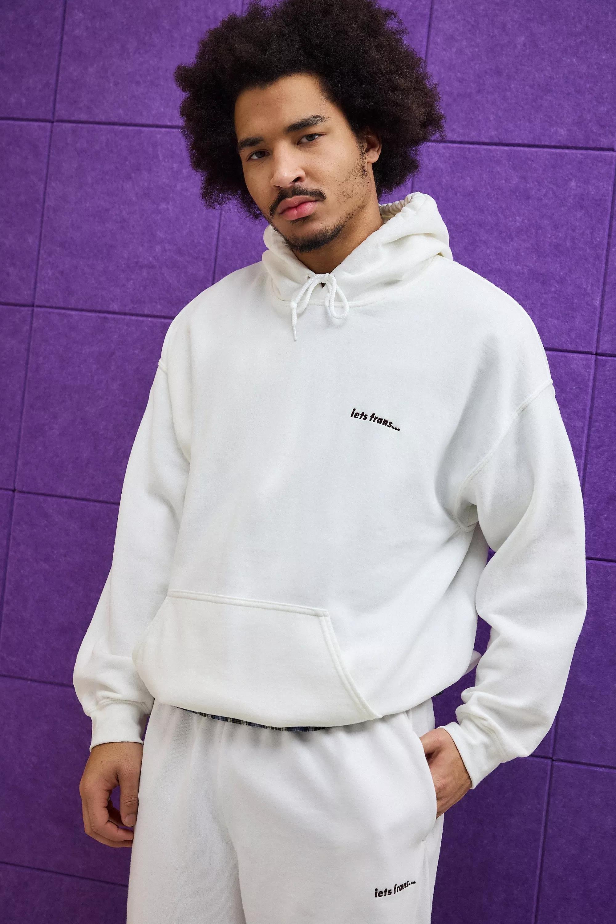 White Iets Frans... Relaxed Hoodie, , large image number 0
