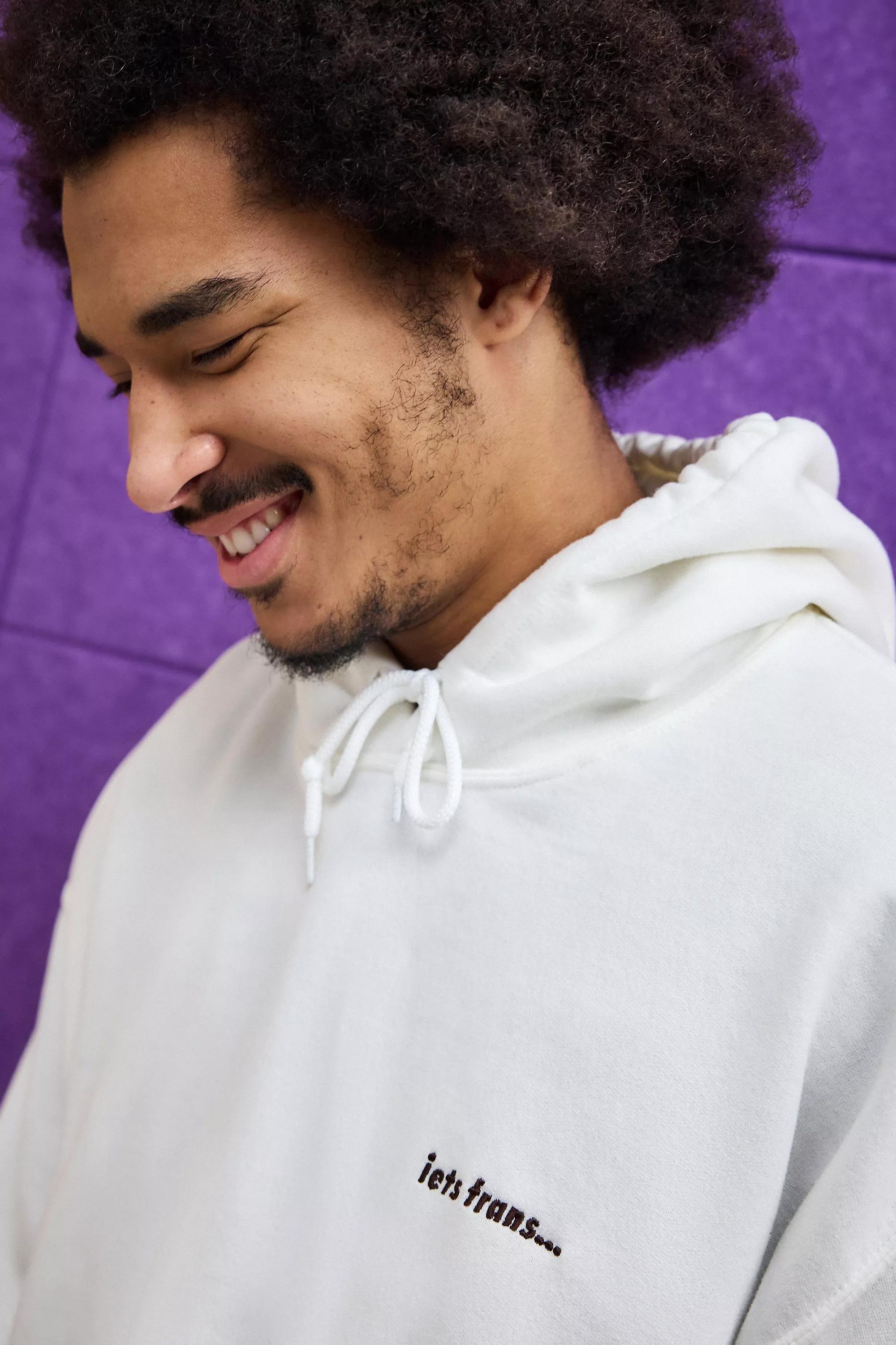 White Iets Frans... Relaxed Hoodie, , large image number 1