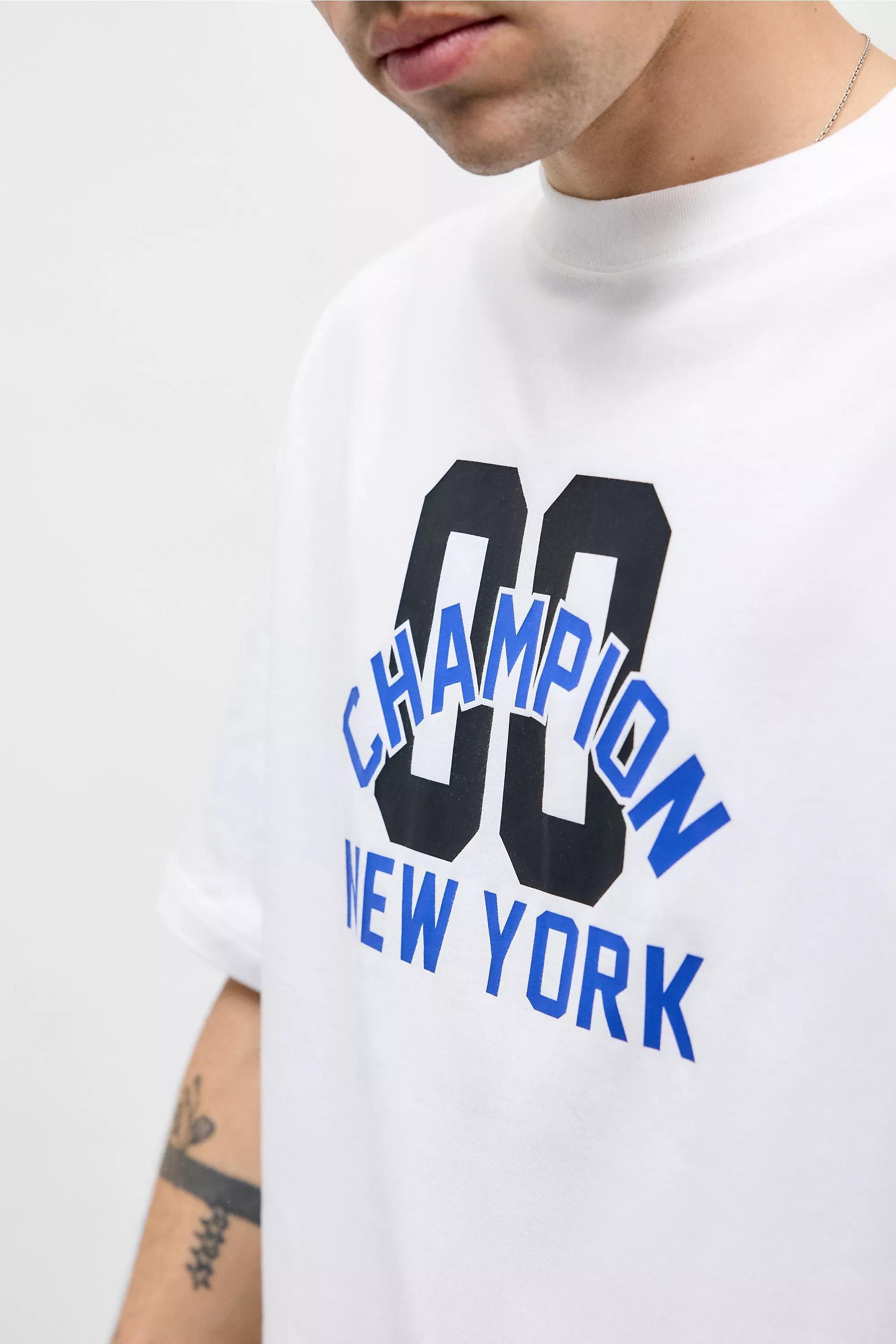 White Champion Uo Exclusive White Number T-Shirt, , large image number 2