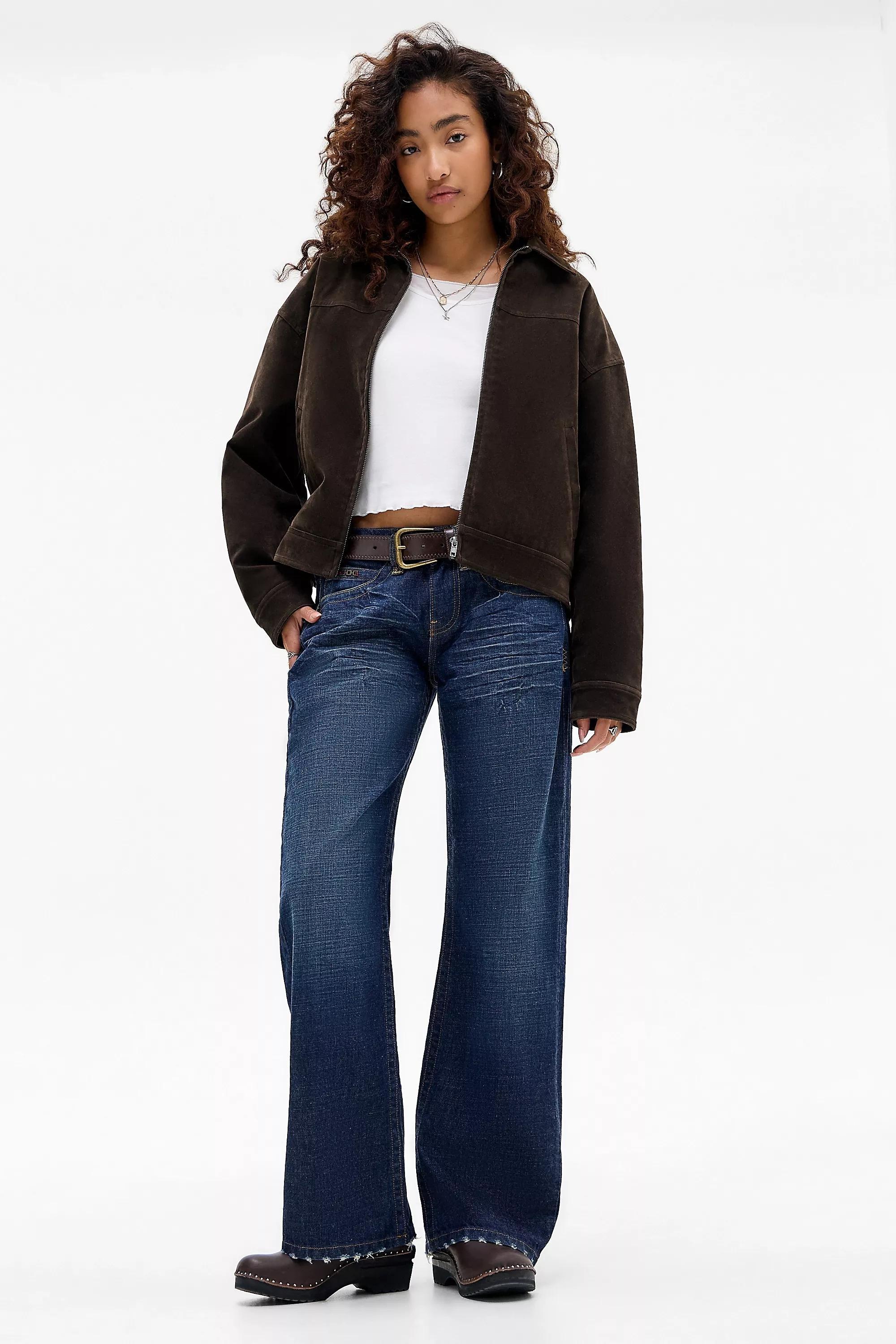 Blue Bdg Kayla Lowrider Jeans, INDIGO, large image number 1