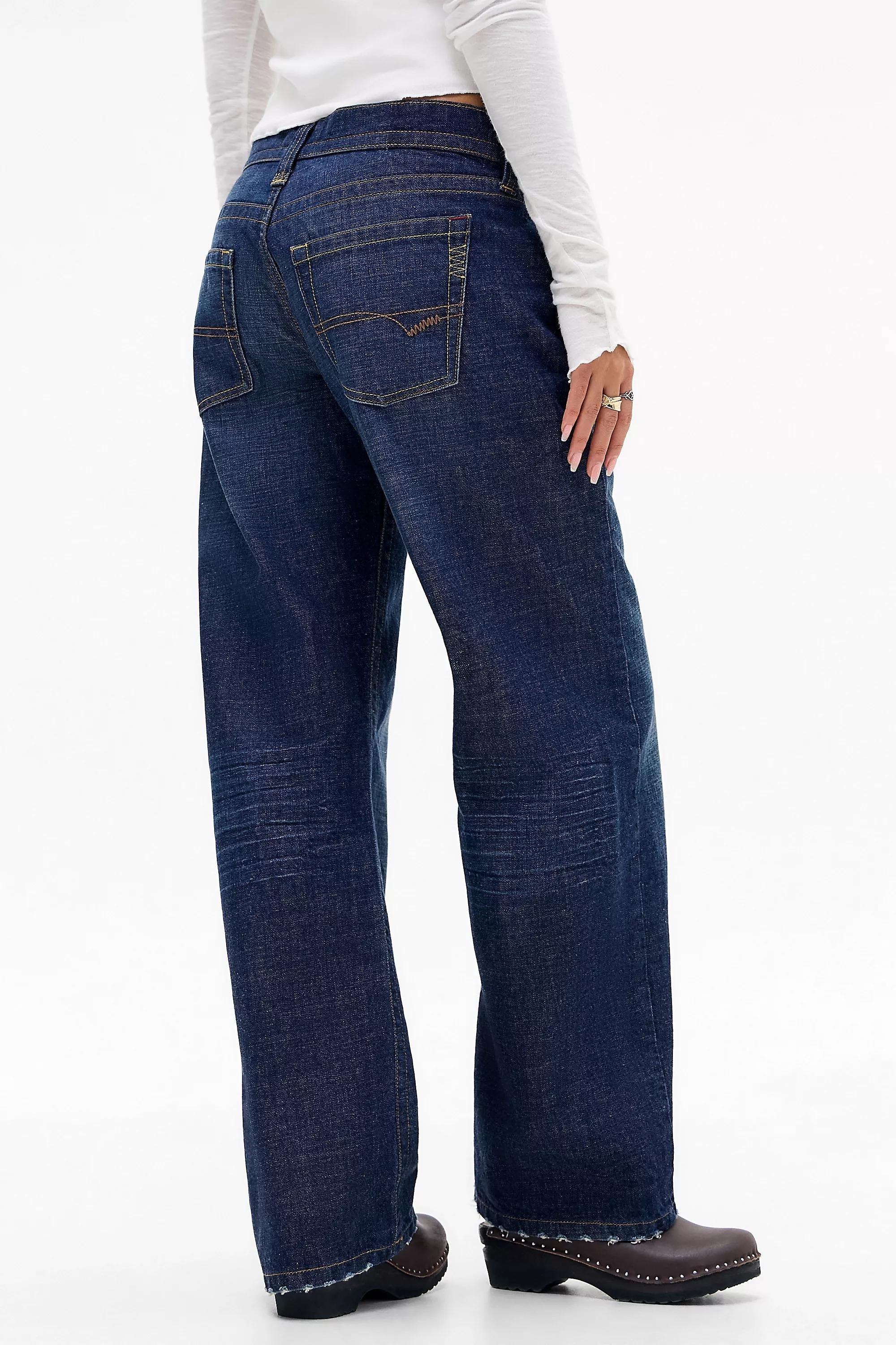 Blue Bdg Kayla Lowrider Jeans, INDIGO, large image number 3