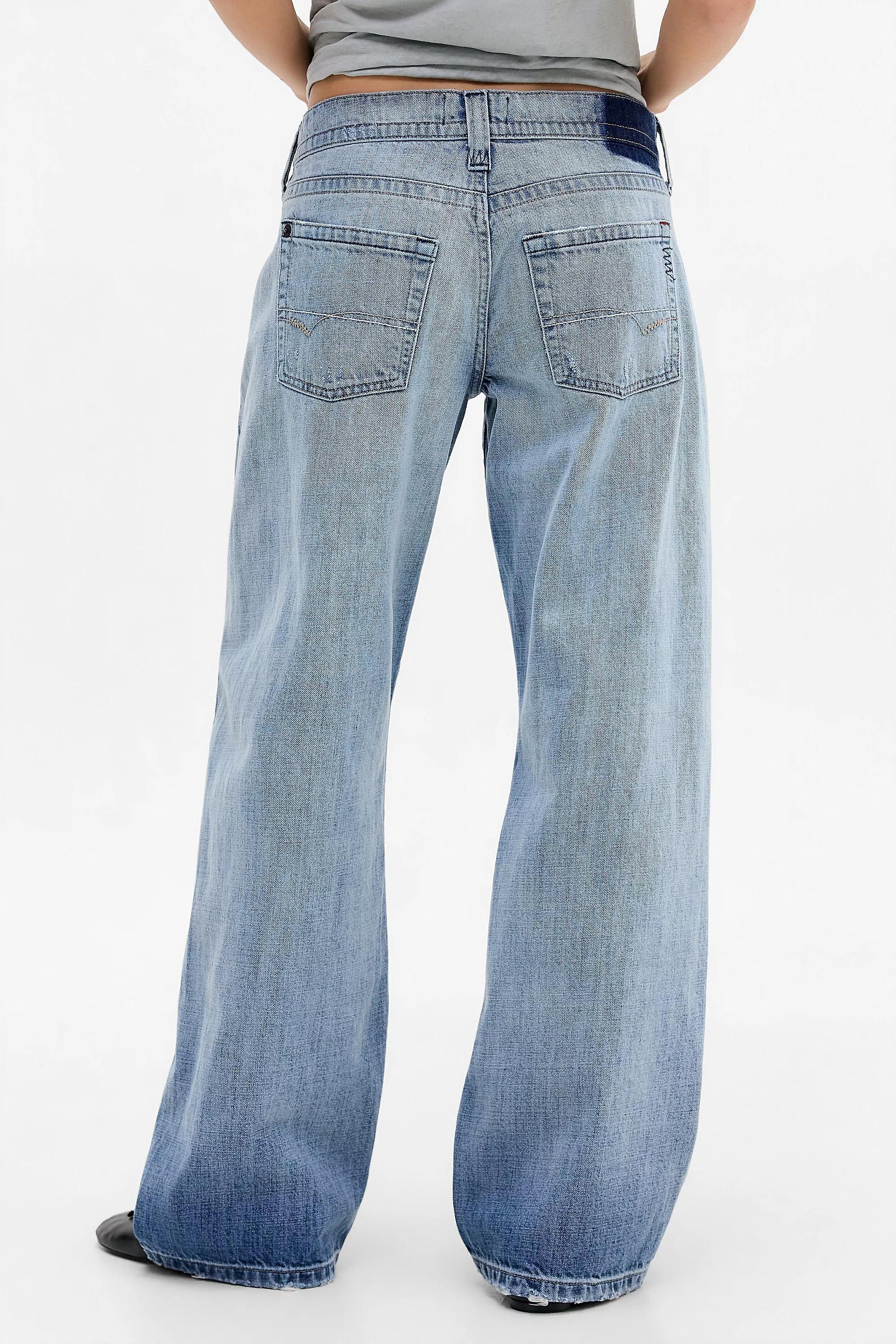 Navy Medium Blue Bdg Kayla Lowrider Jeans, DENIM MEDIUM BLUE, large image number 4