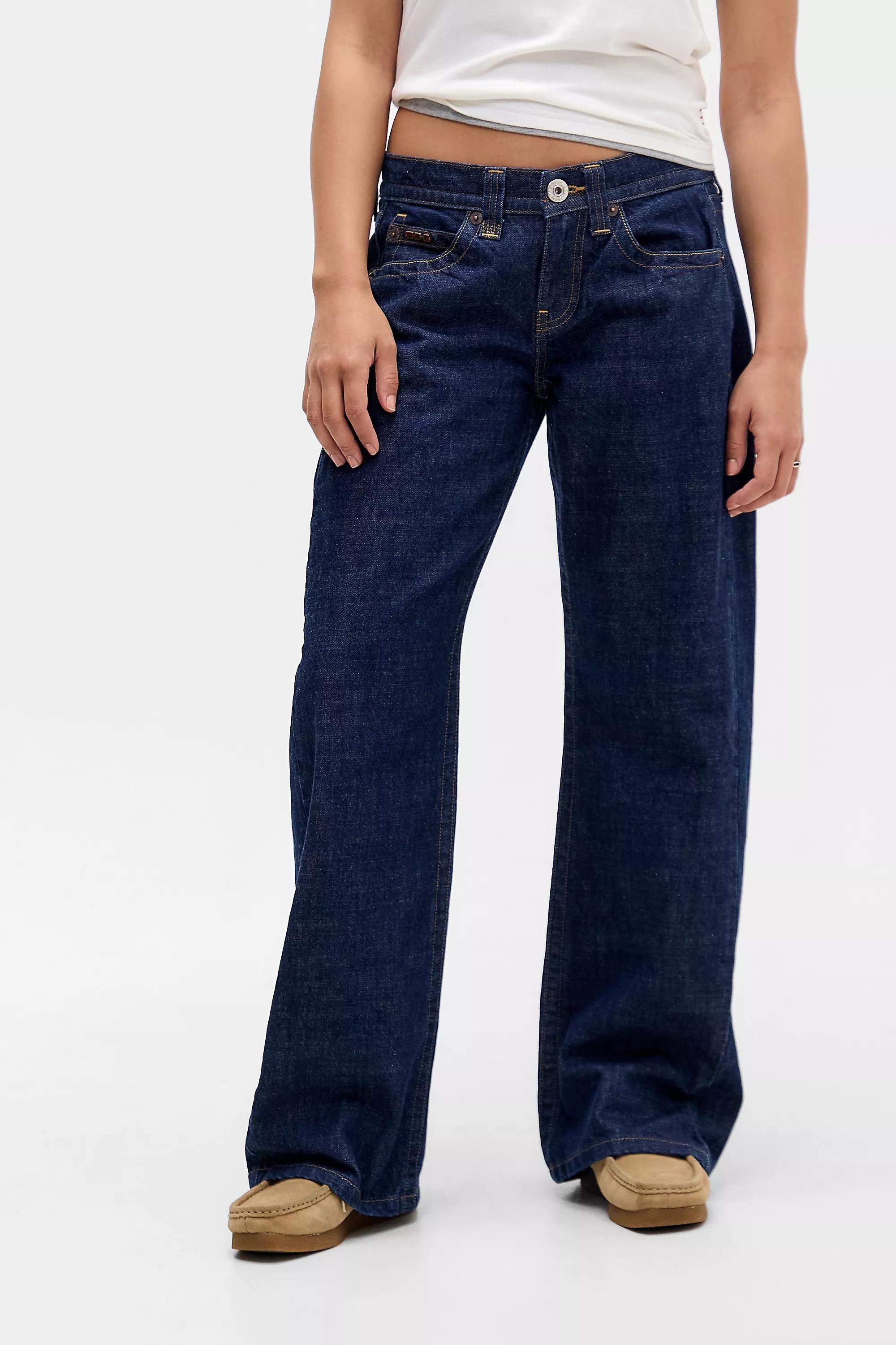 Navy Bdg Kayla Lowrider Jeans, VINTAGE DENIM DARK, large image number 0