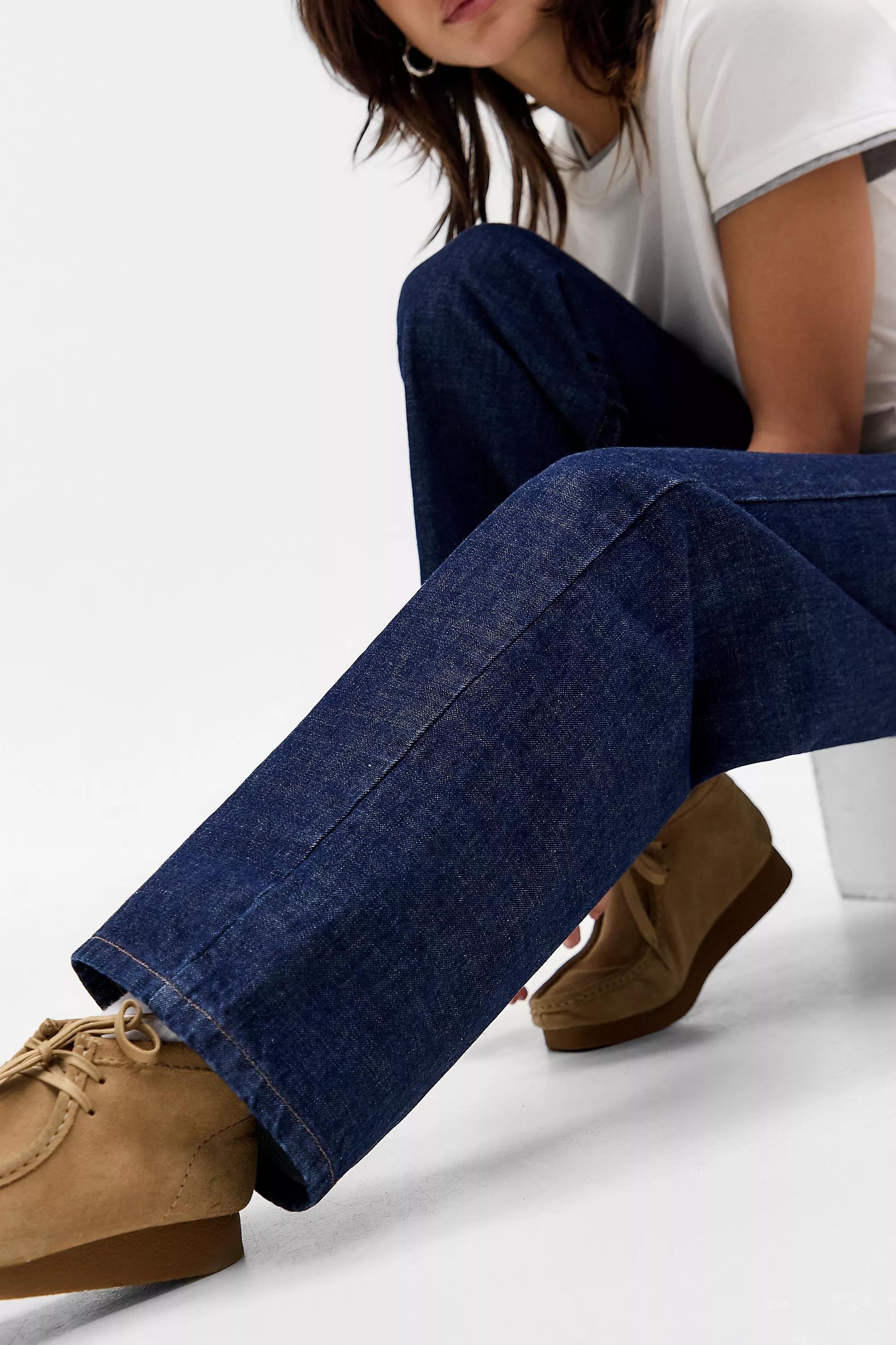 Navy Bdg Kayla Lowrider Jeans, VINTAGE DENIM DARK, large image number 4