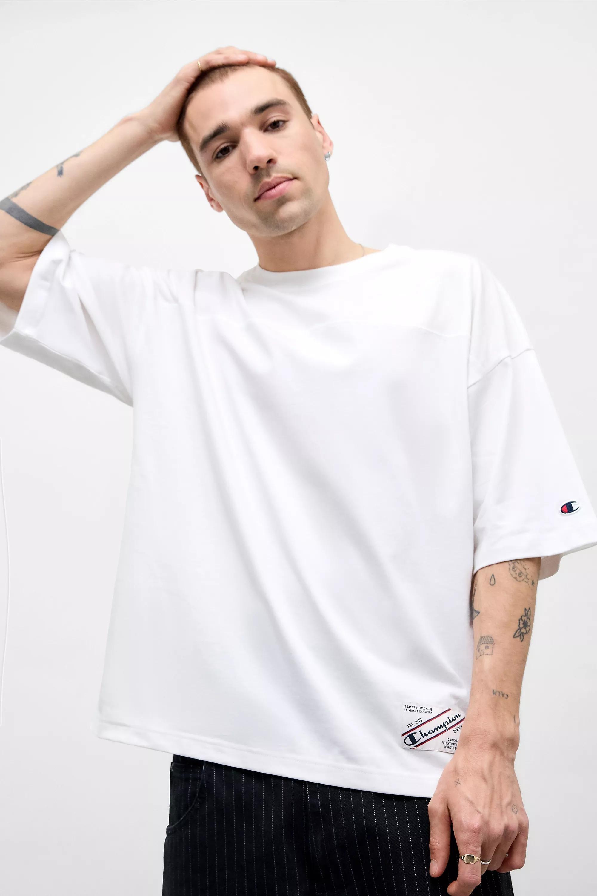 White Champion Uo Exclusive Baseball T-Shirt, WHT, medium