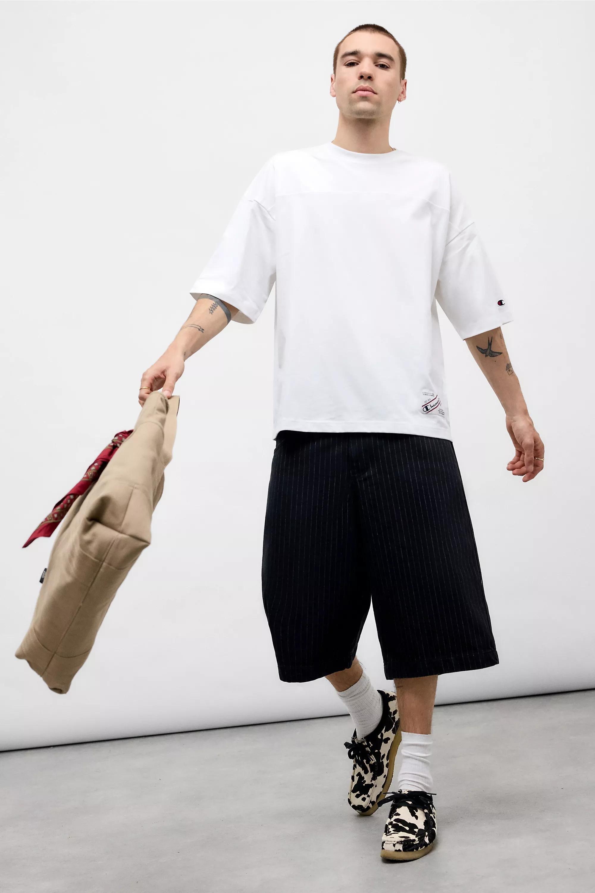 White Champion Uo Exclusive Baseball T-Shirt, WHT, medium