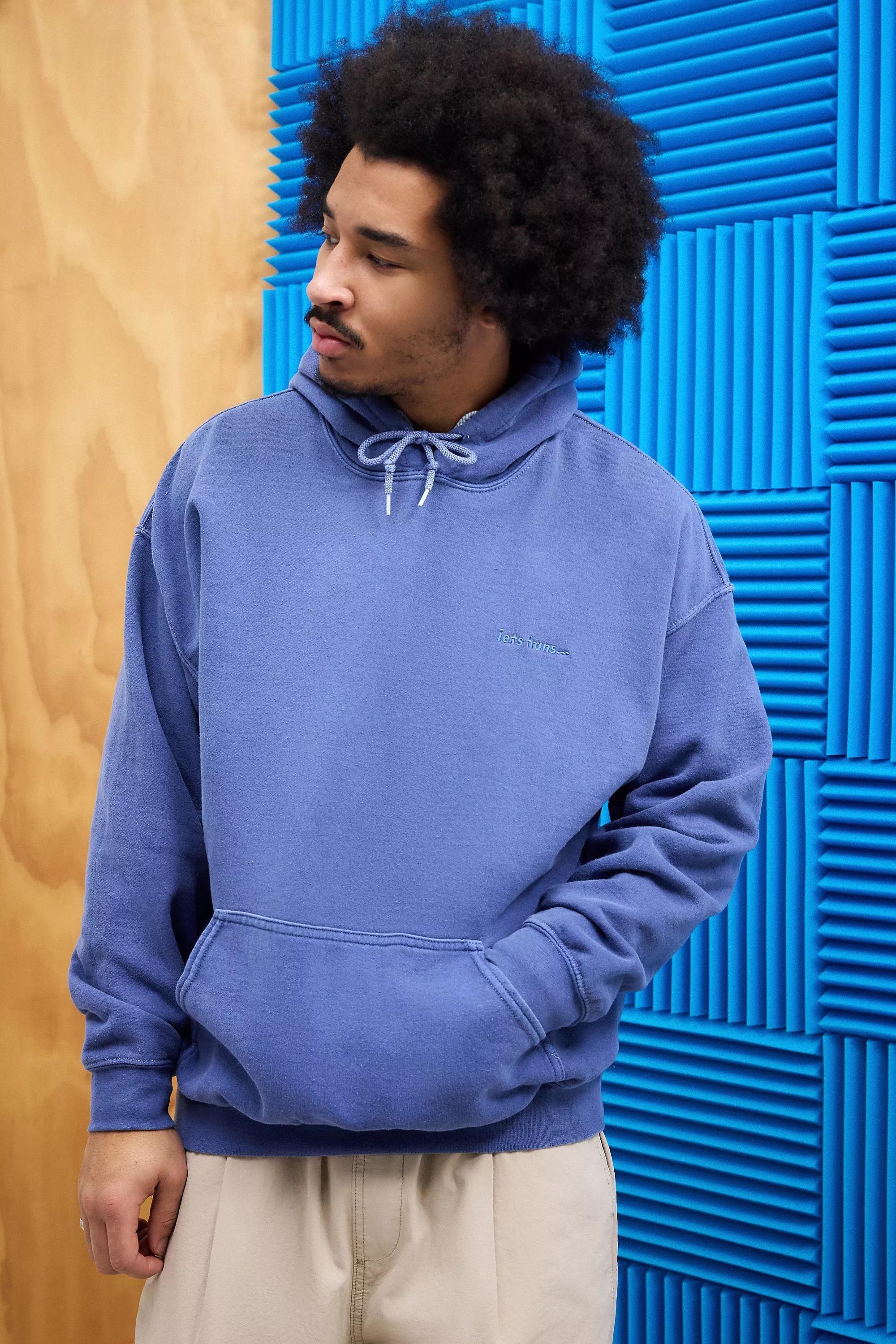Blue Iets Frans... Printed Hoodie, , large image number 0