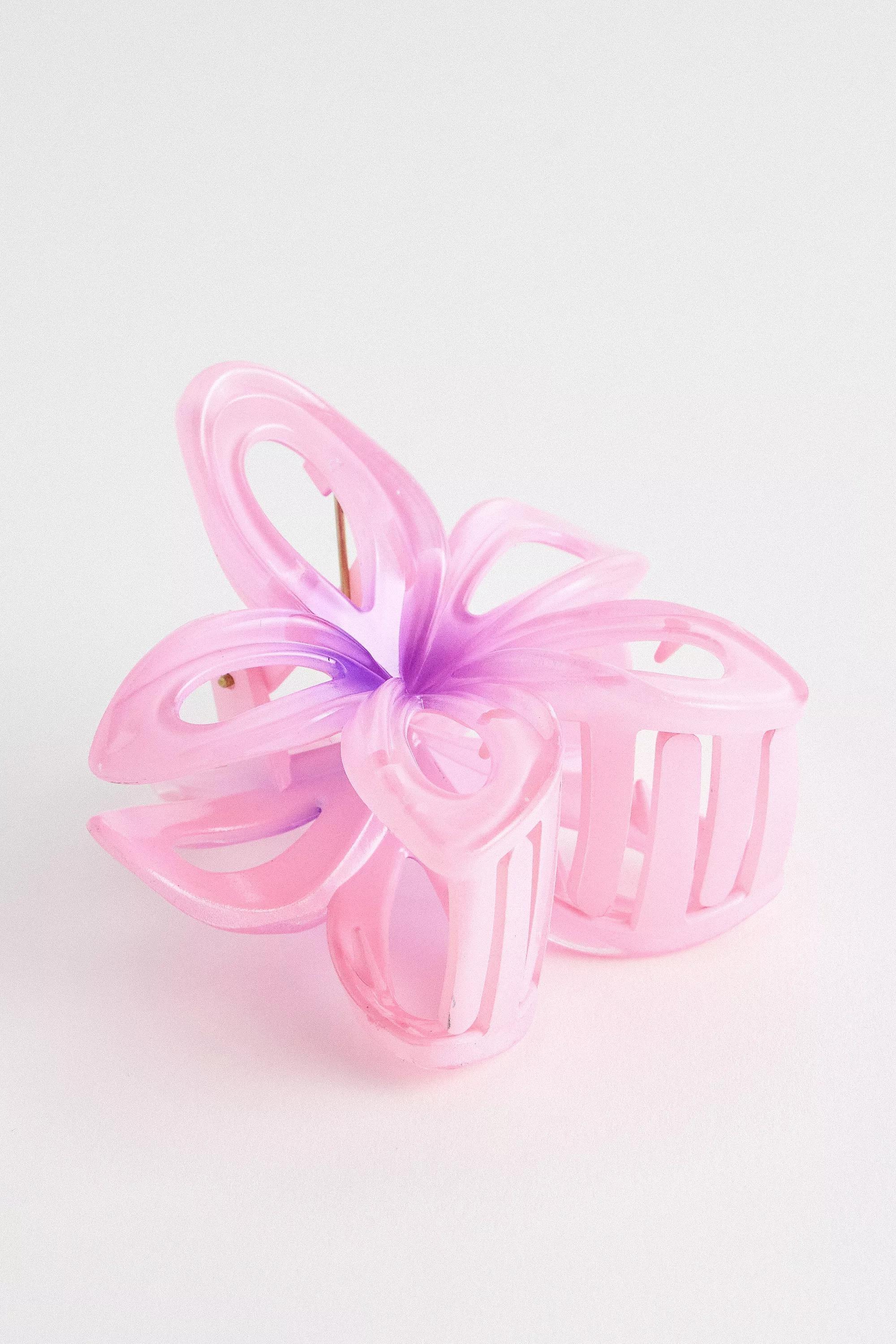 Lilac Flower Cut Out Claw Clip, LILAC, large image number 1