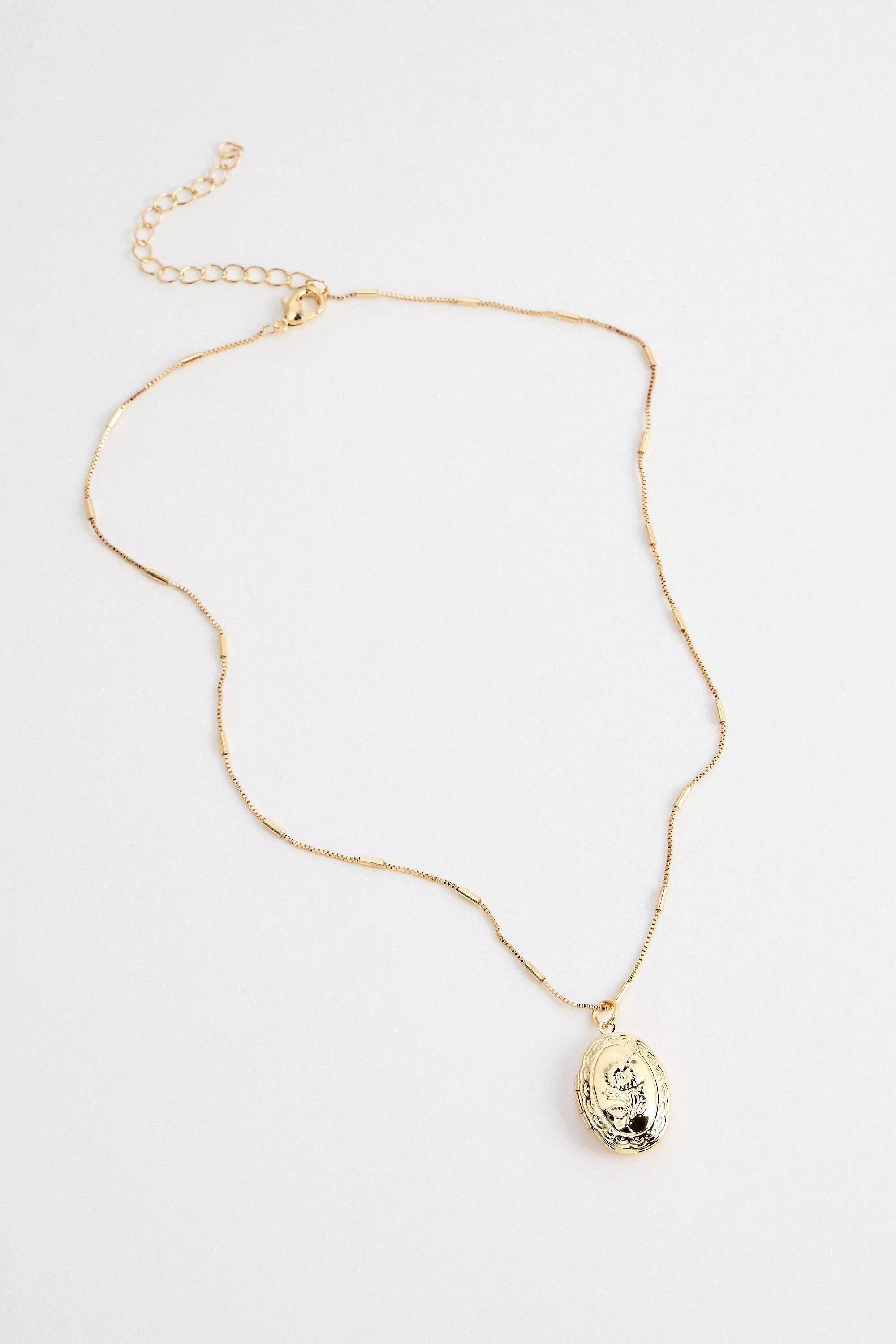 Gold Silence + Noise Floral Necklace, GOLD, large image number 2