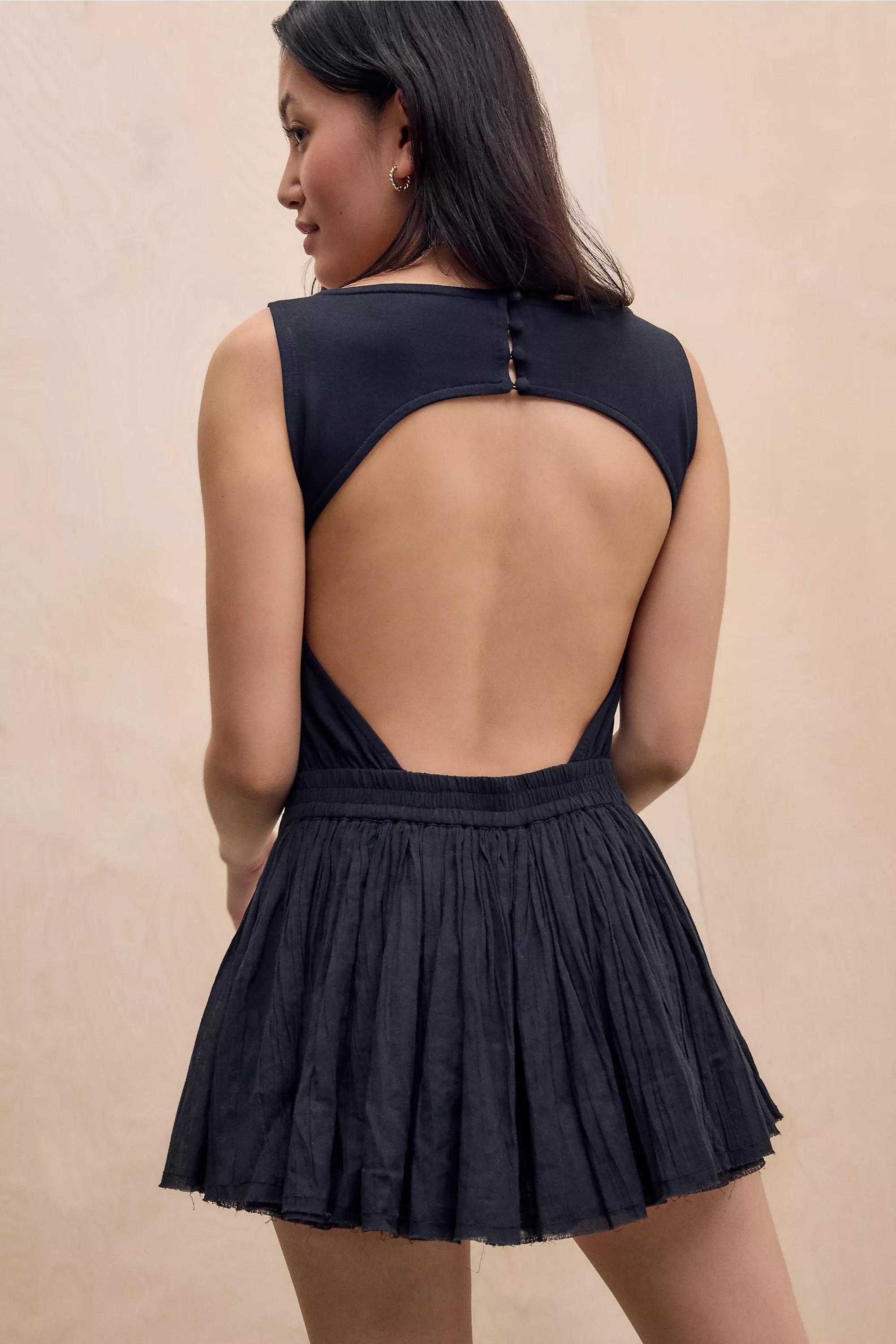Black Silence + Noise Slash Neck Romper, , large image number 3