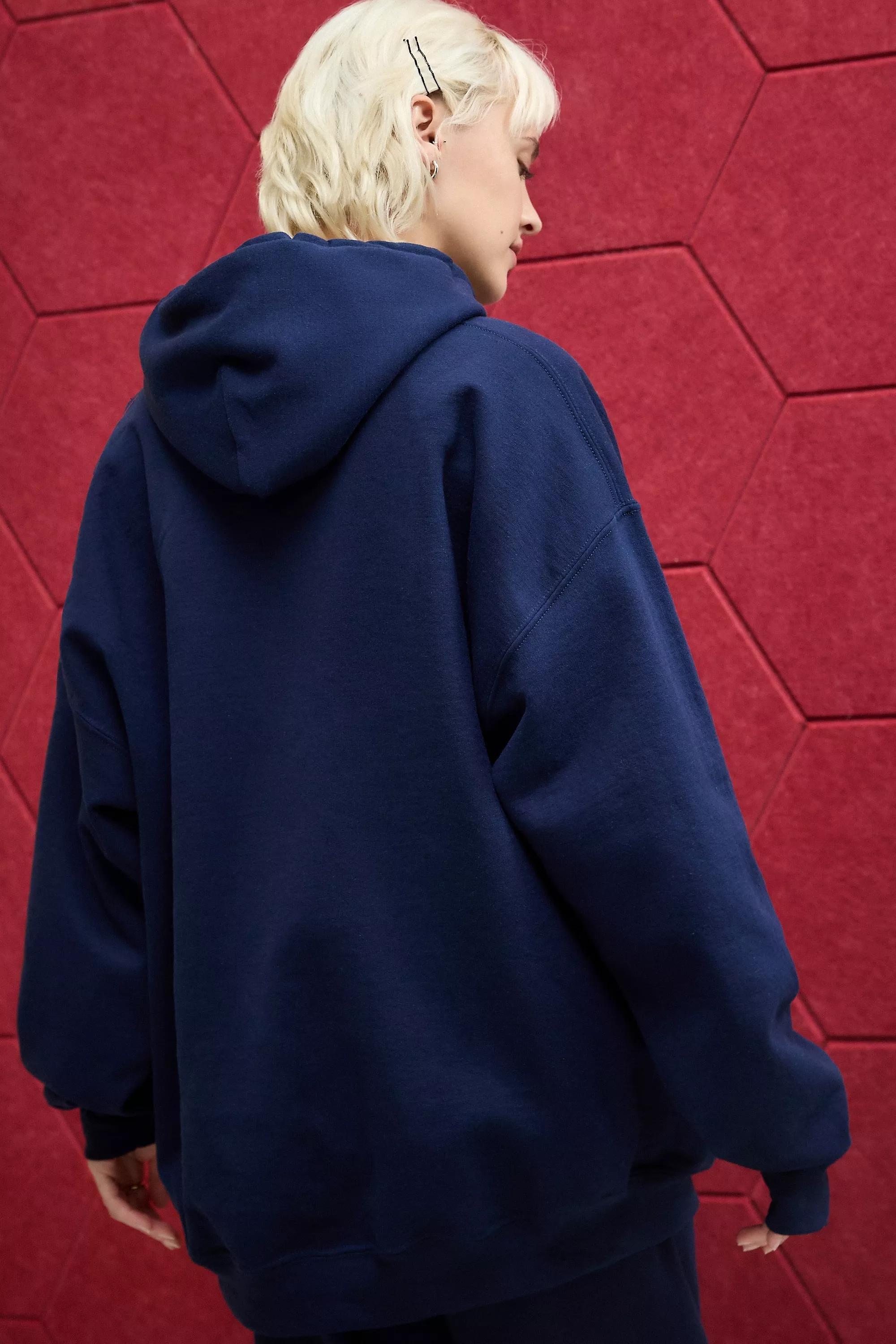 Navy Iets Frans... Unwashed Hoodie, , large image number 2