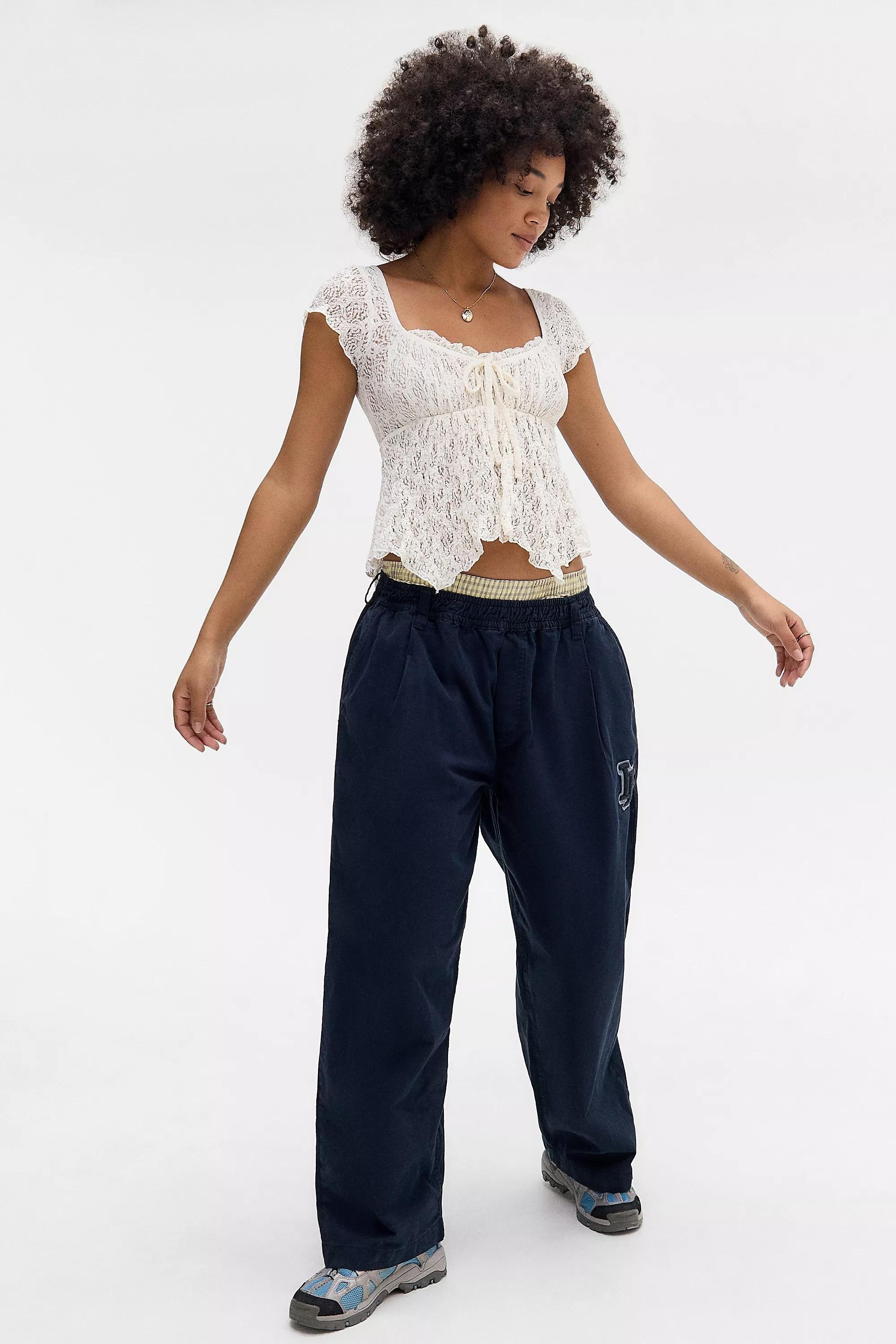 White Kimchi Blue Piper Cap Sleeve Blouse, , large image number 1