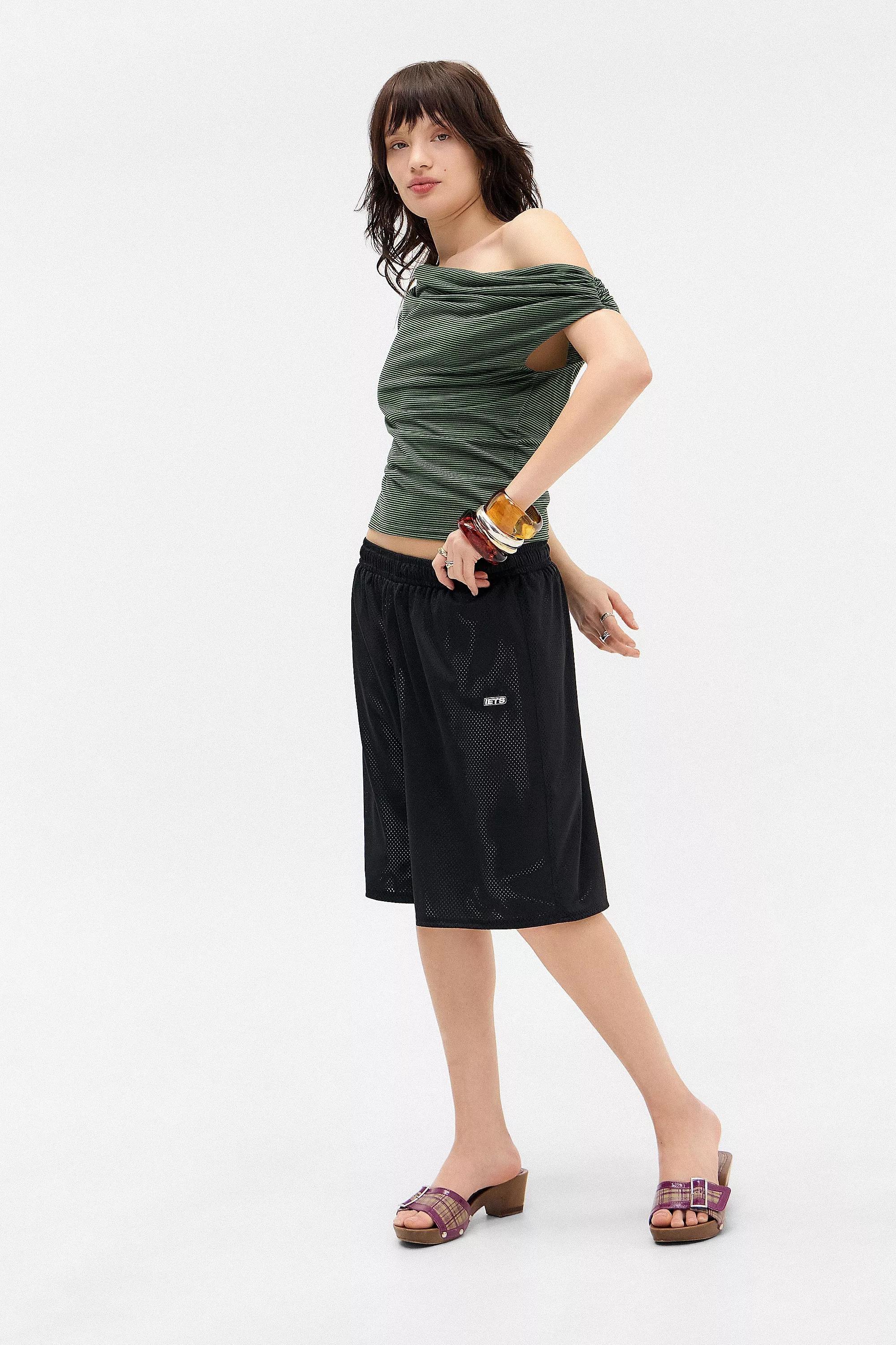 Dark Green Silence + Noise Fia Micro-Stripe Top, , large image number 2