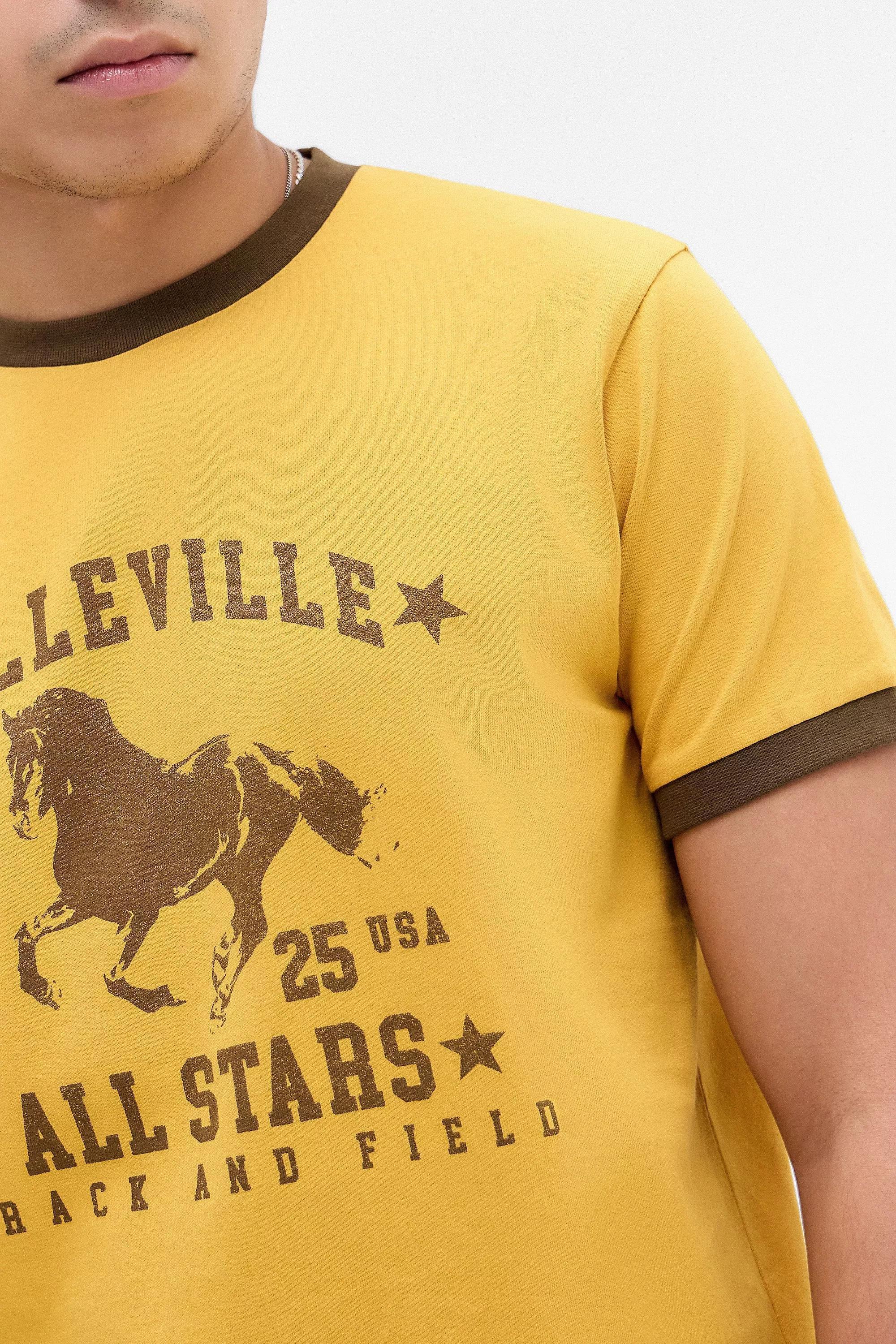 Yellow Uo Belleville Horse Ringer T-Shirt, , large image number 2