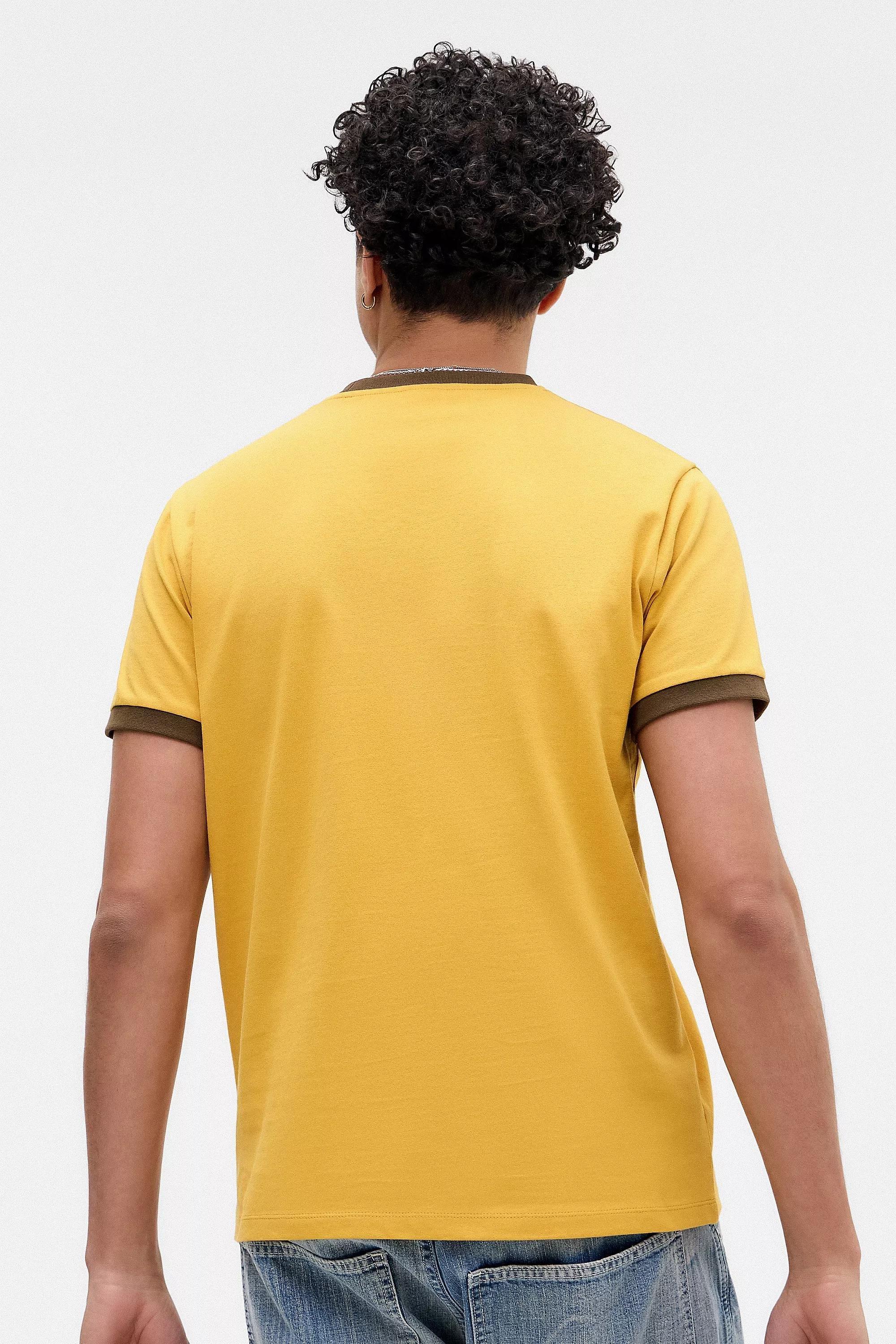Yellow Uo Belleville Horse Ringer T-Shirt, , large image number 3