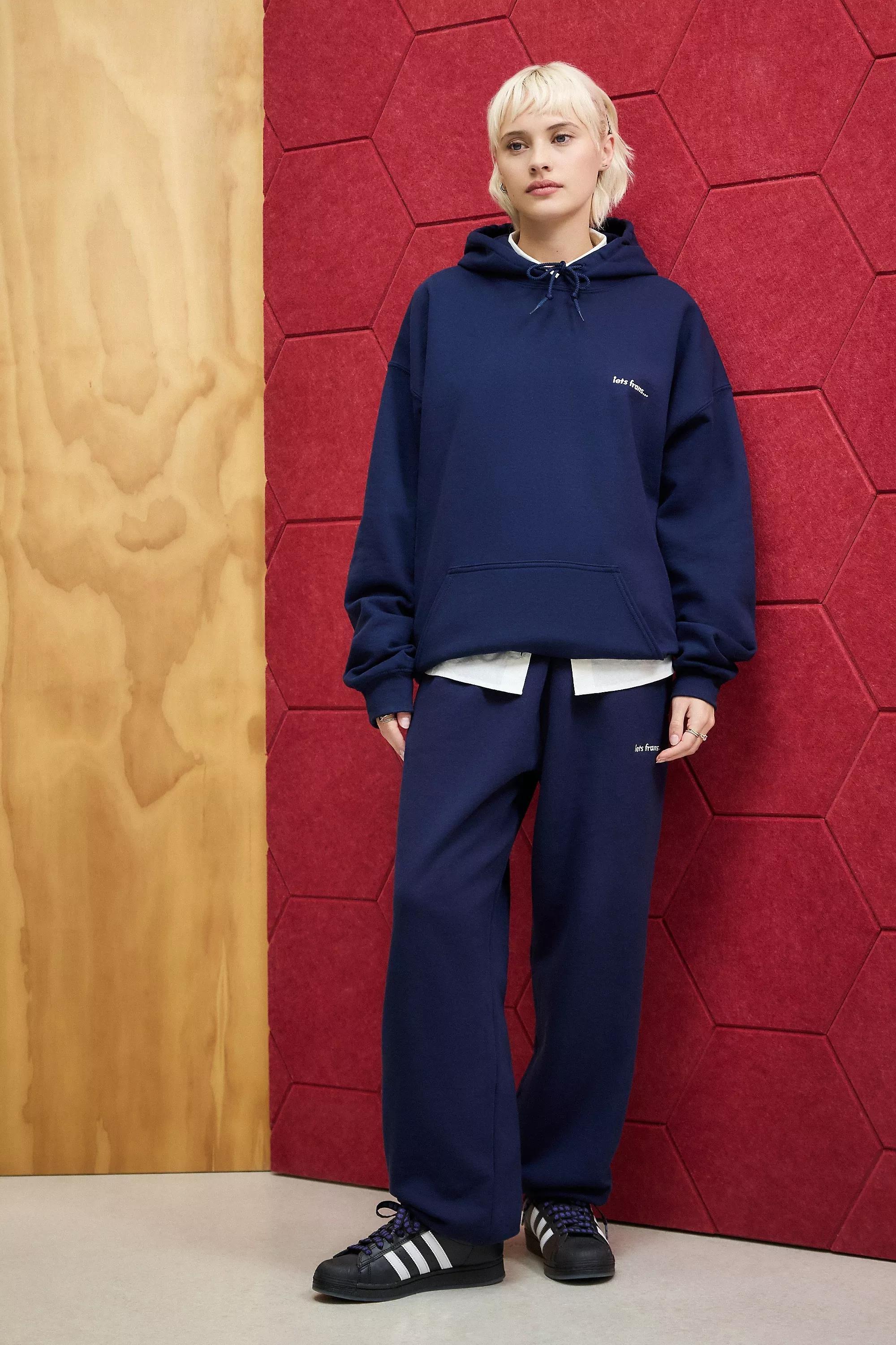 Navy Iets Frans... Cuffed Joggers, , large image number 1