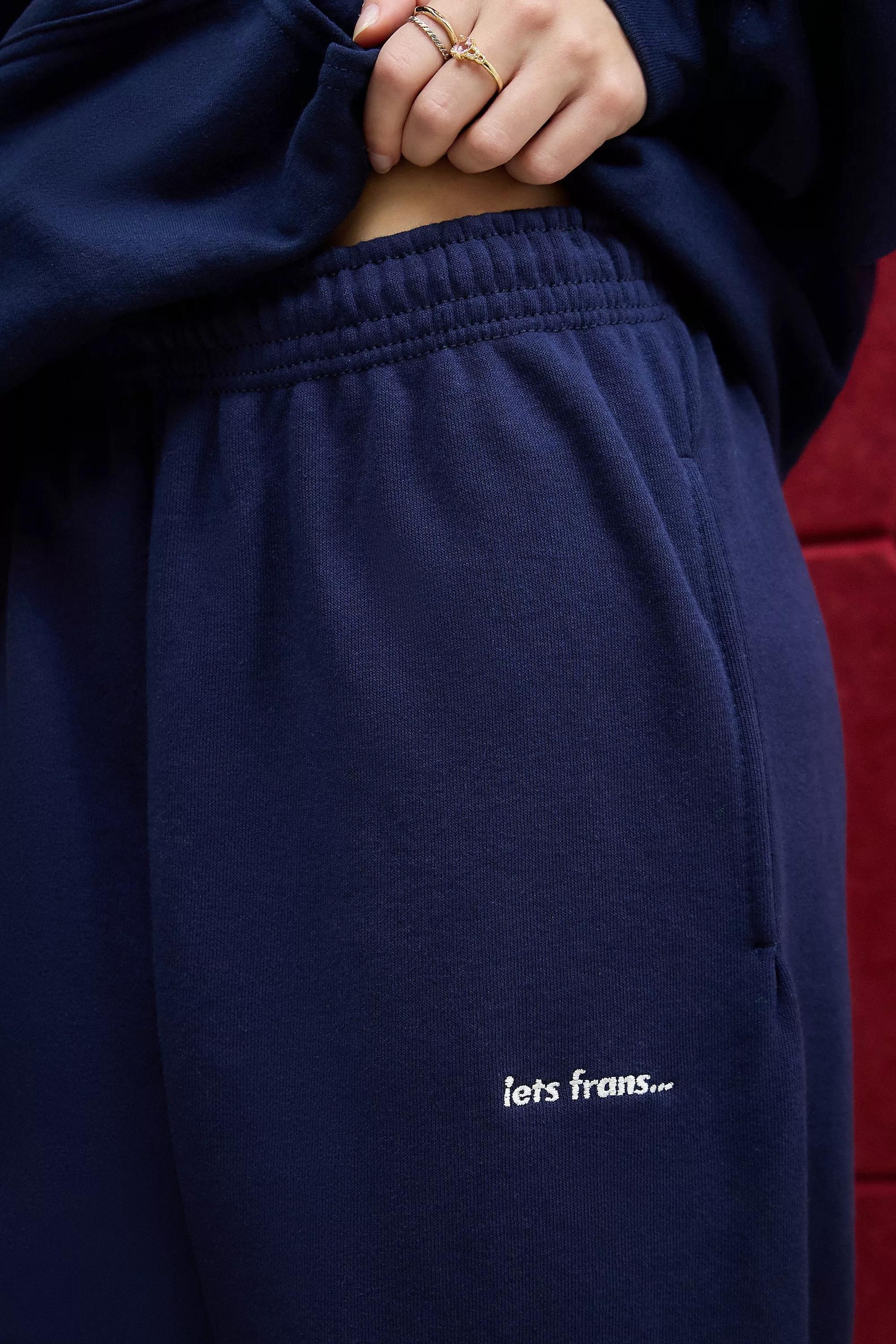 Navy Iets Frans... Cuffed Joggers, NAVY, medium