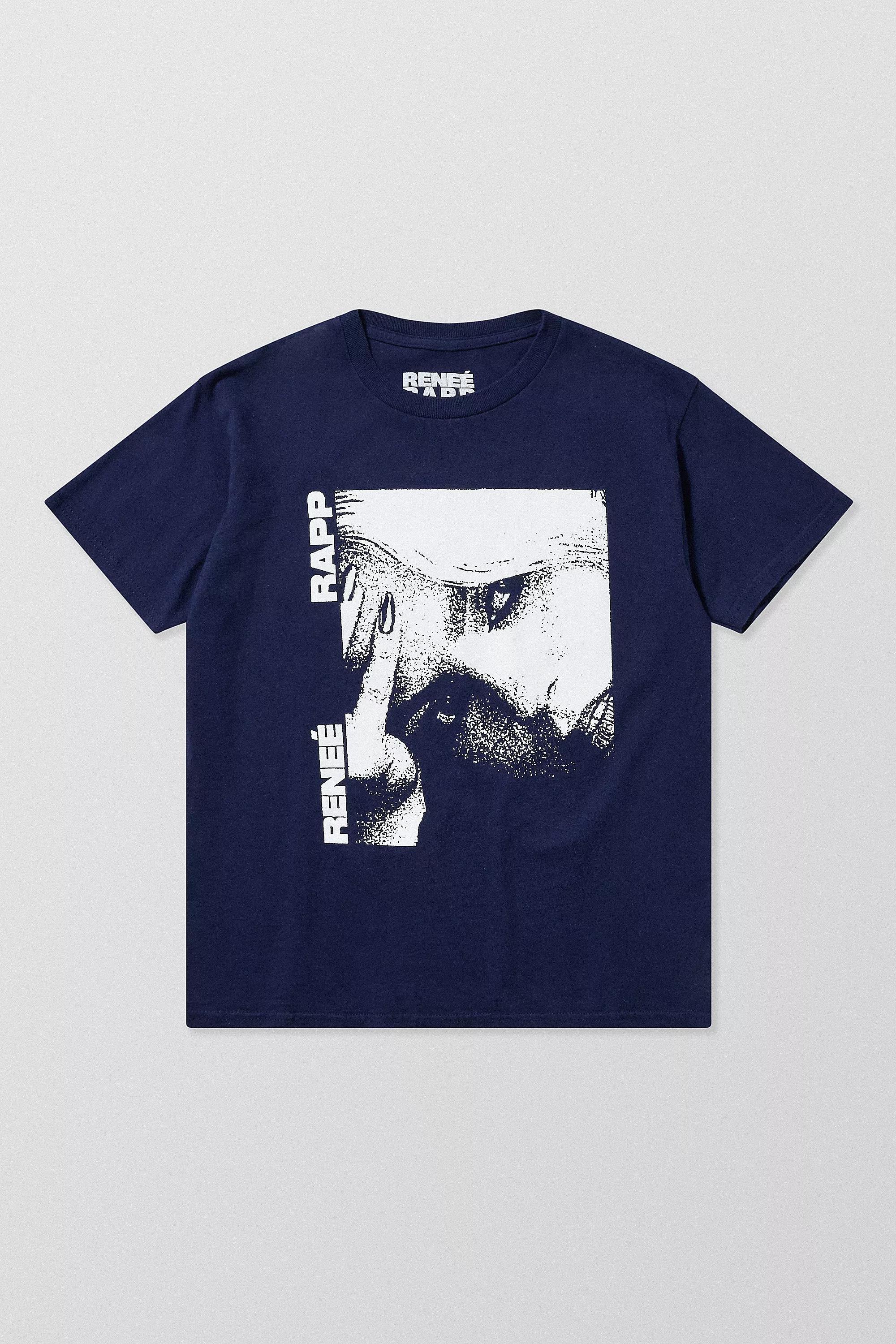 Navy Uo Rene Rapp Relaxed T-Shirt, , large image number 4