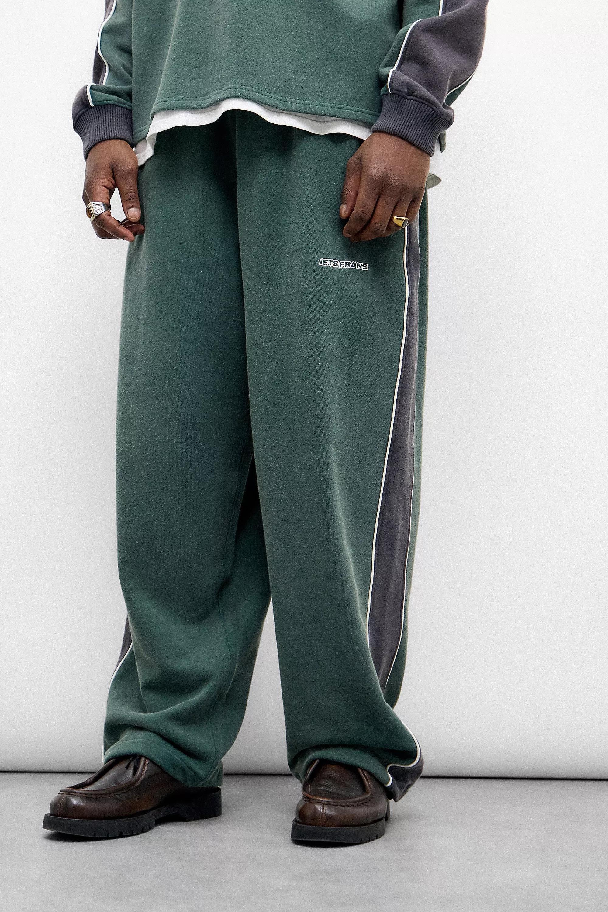 Green UO Harri Panelled Joggers, , large image number 0
