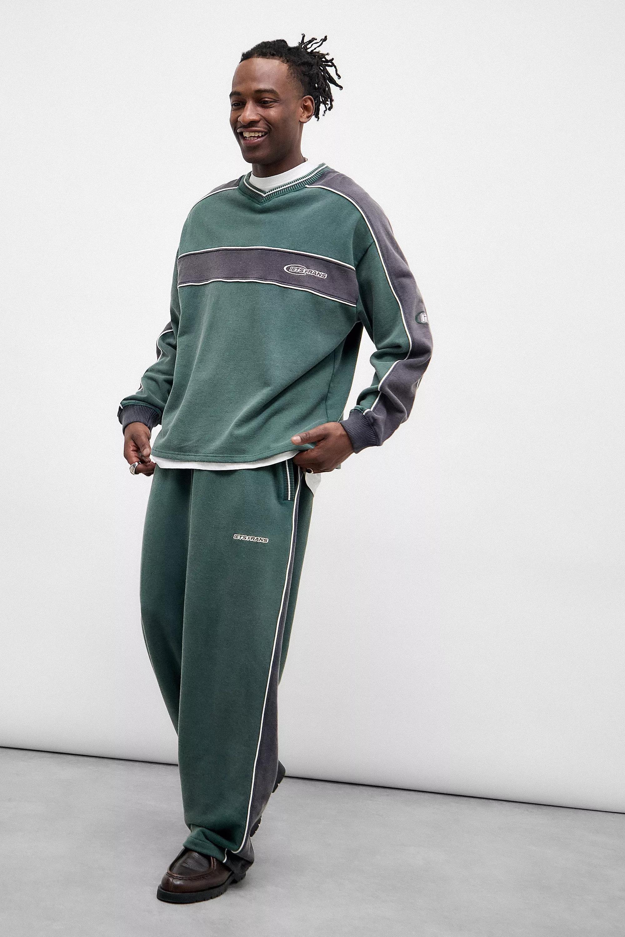 Green UO Harri Panelled Joggers, , large image number 1