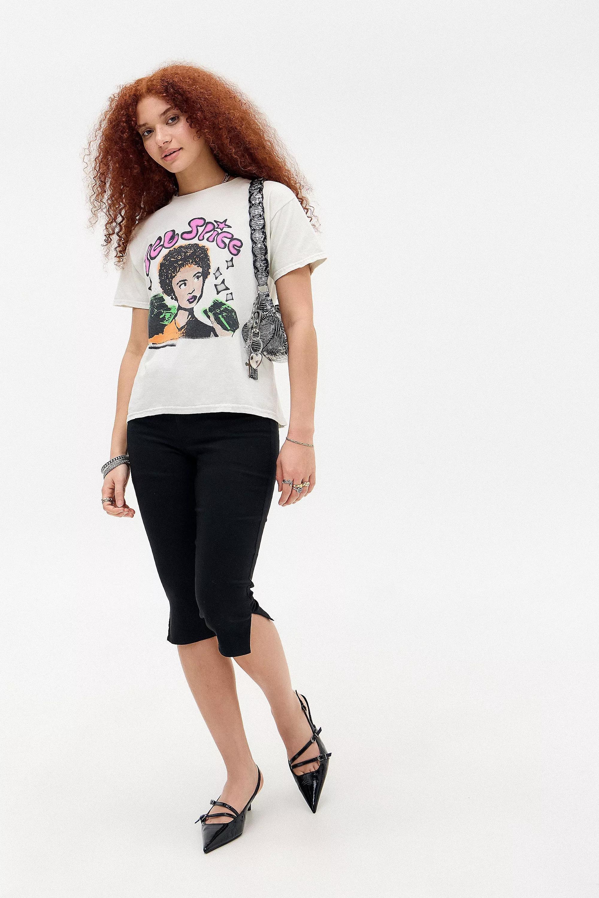White Ice Spice Relaxed Tee, , large image number 1