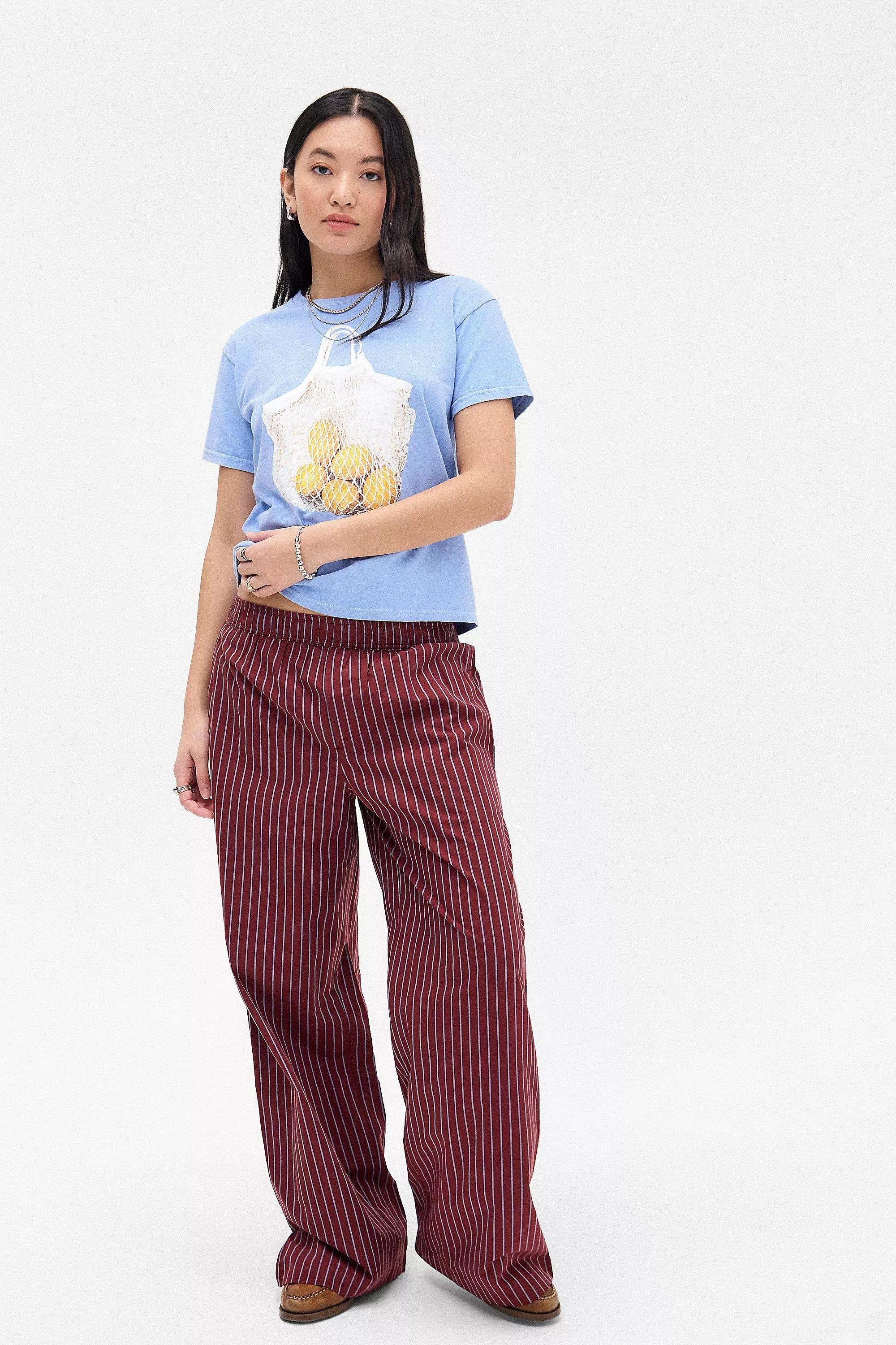 Blue Uo Bag Of Lemons Relaxed T-Shirt, , large image number 1