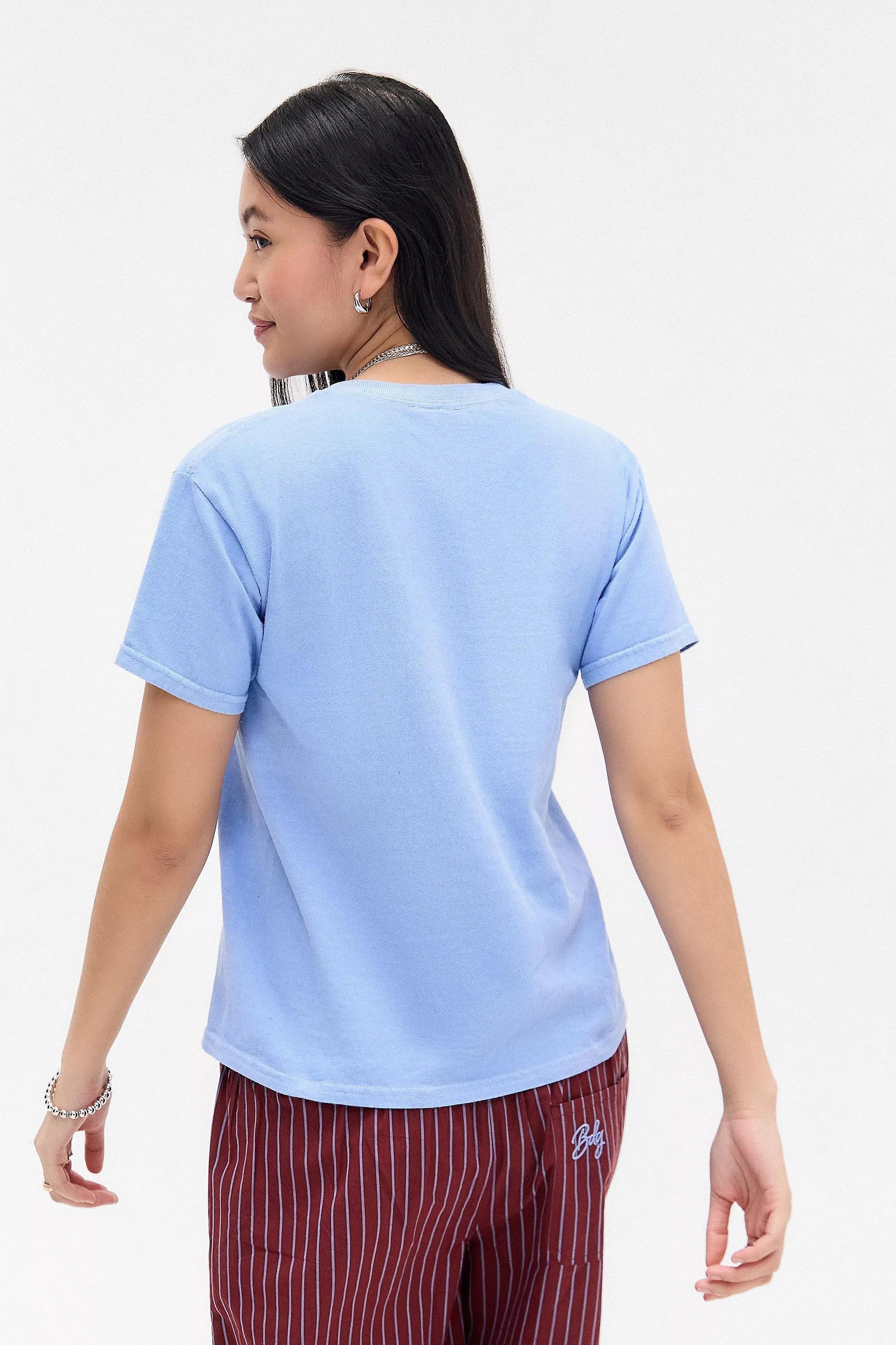 Blue Uo Bag Of Lemons Relaxed T-Shirt, , large image number 3