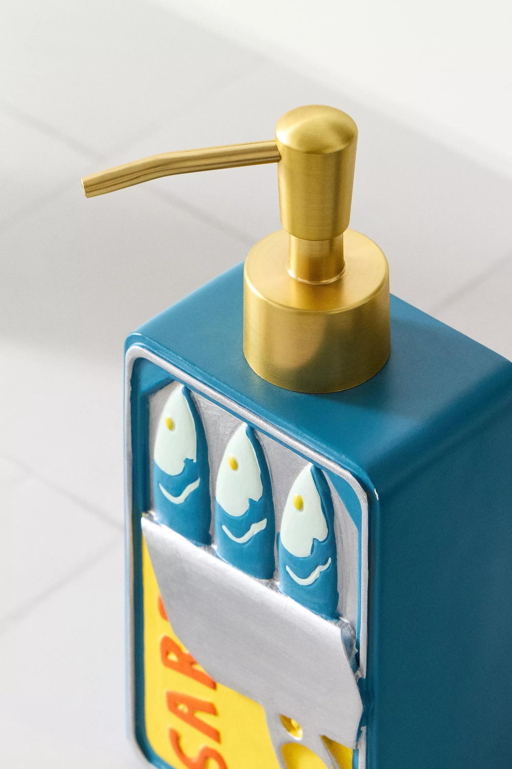 Blue Sardines Soap Dispenser, ASSORT, large image number 1