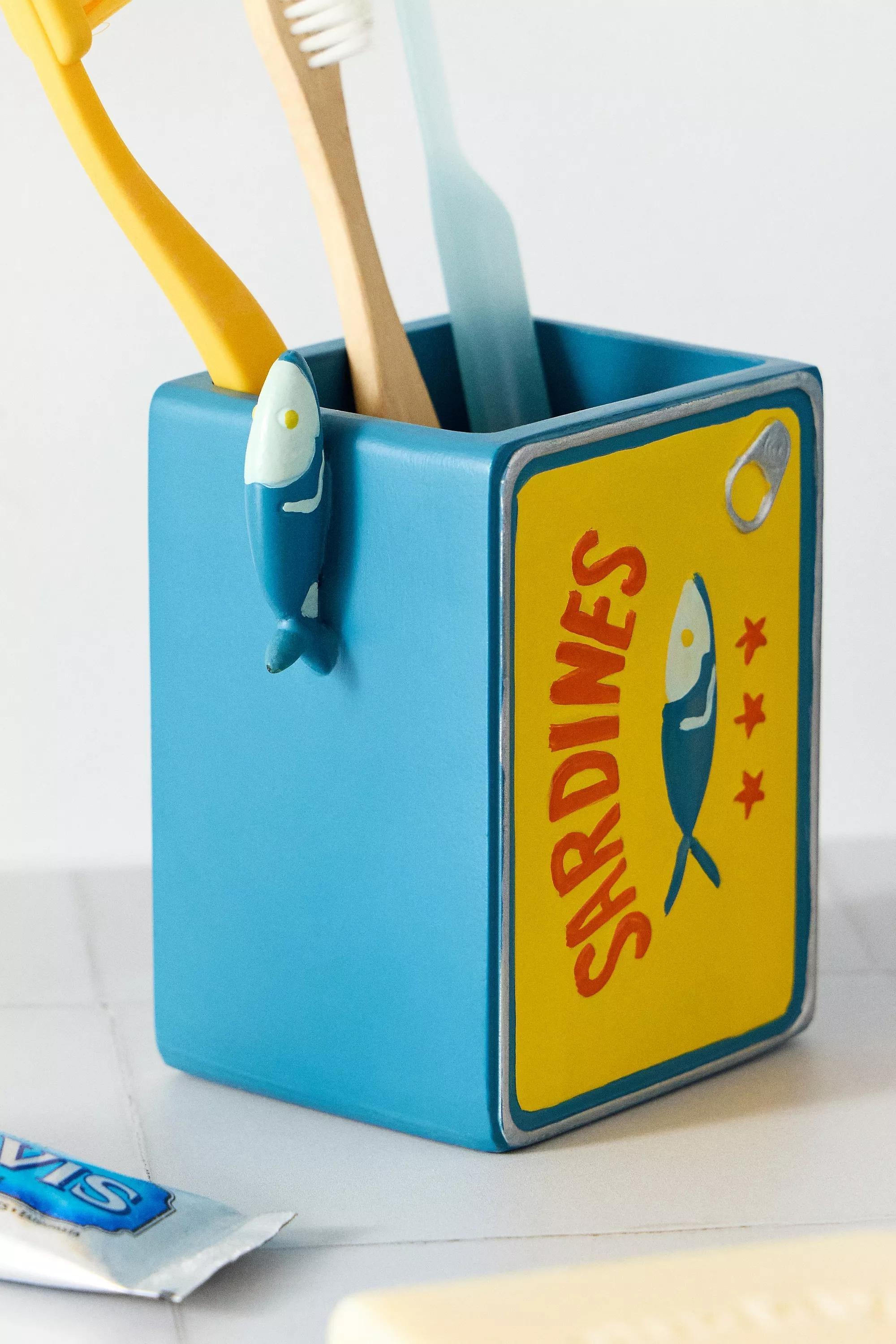 Blue 'Sardines Storage Pot, ASSORT, large image number 1