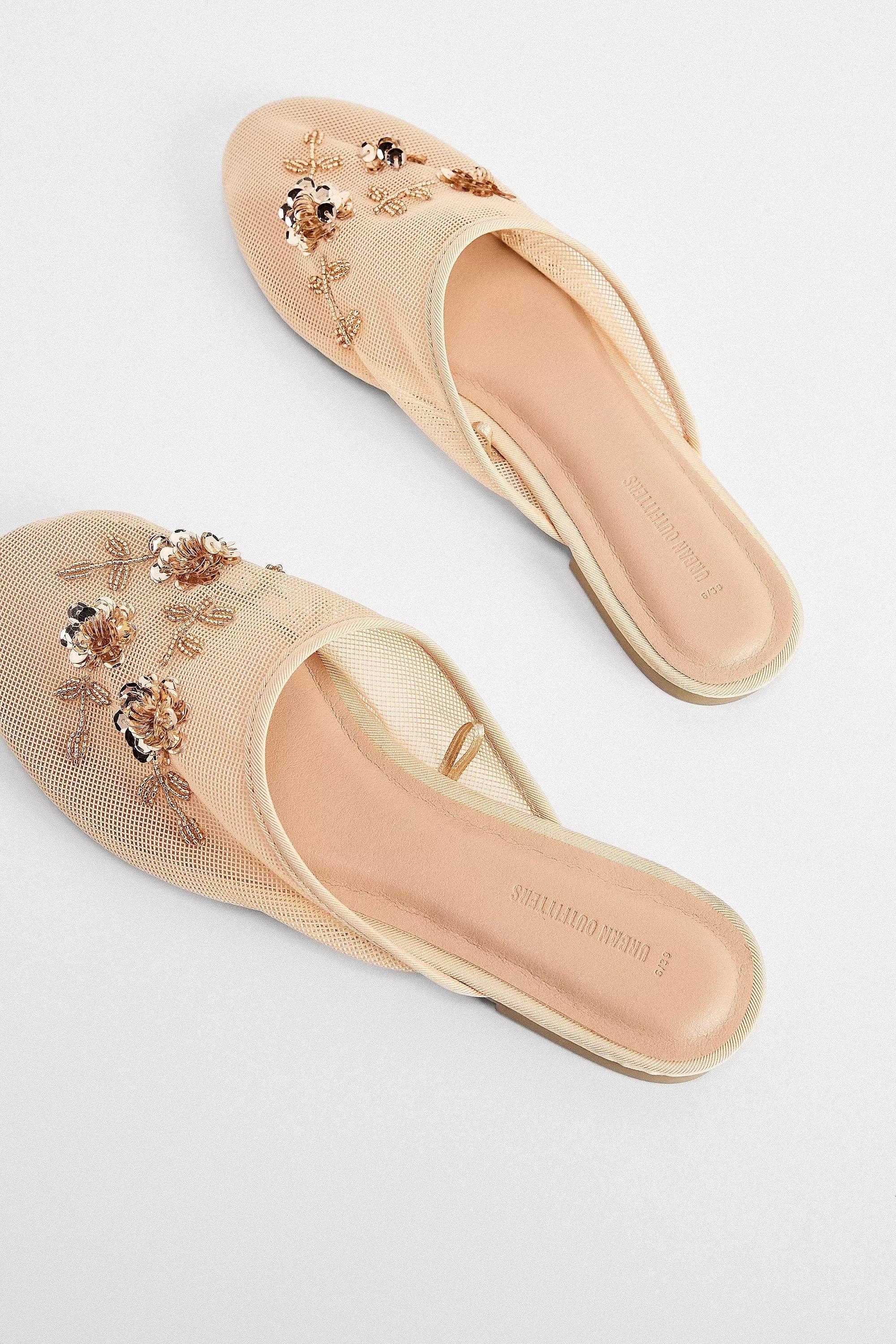 UO Embellished Mesh Flat Mules, , large image number 4