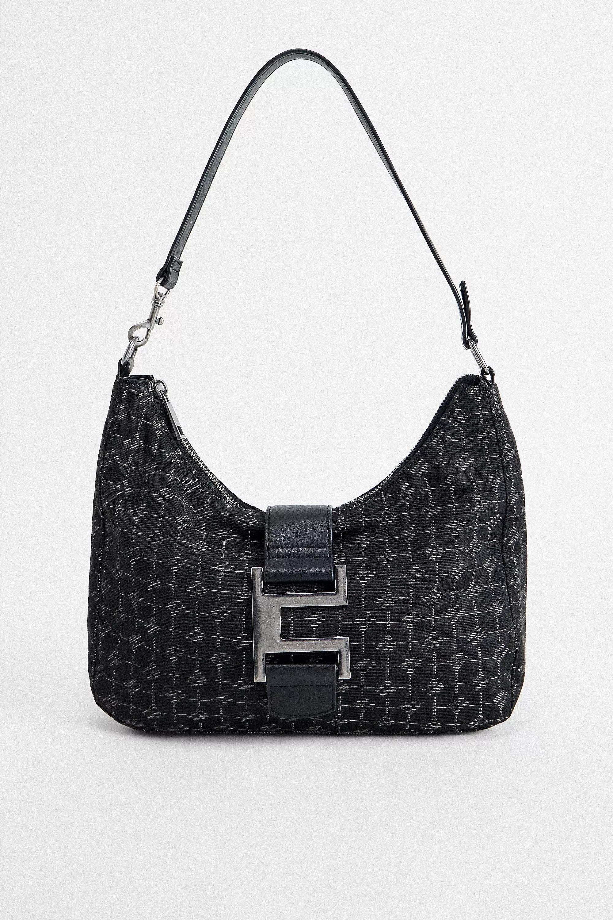 Black Iets Frans... Monogram Buckle Shoulder Bag, BLK, large image number 2