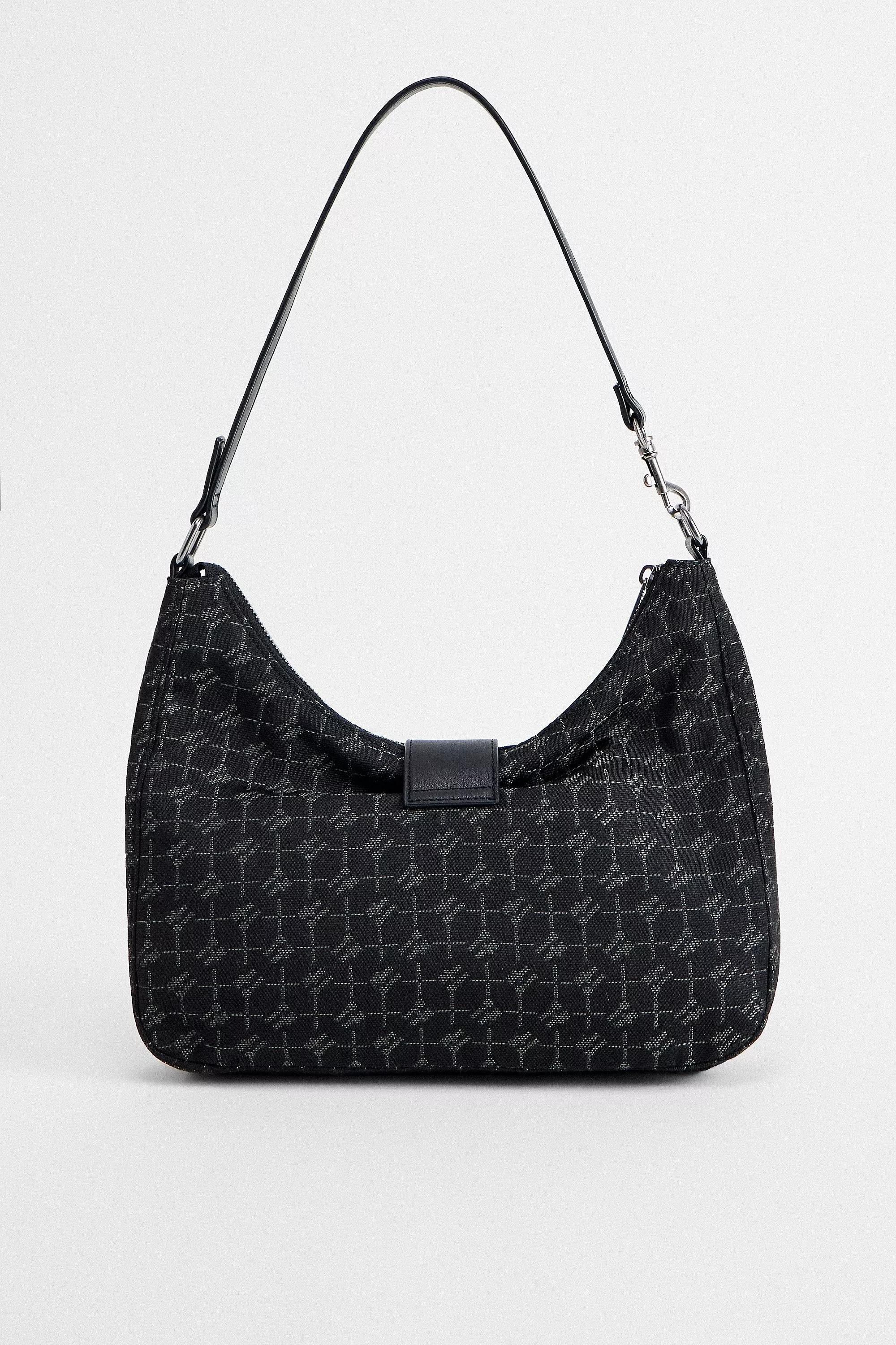 Black Iets Frans... Monogram Buckle Shoulder Bag, BLK, large image number 3