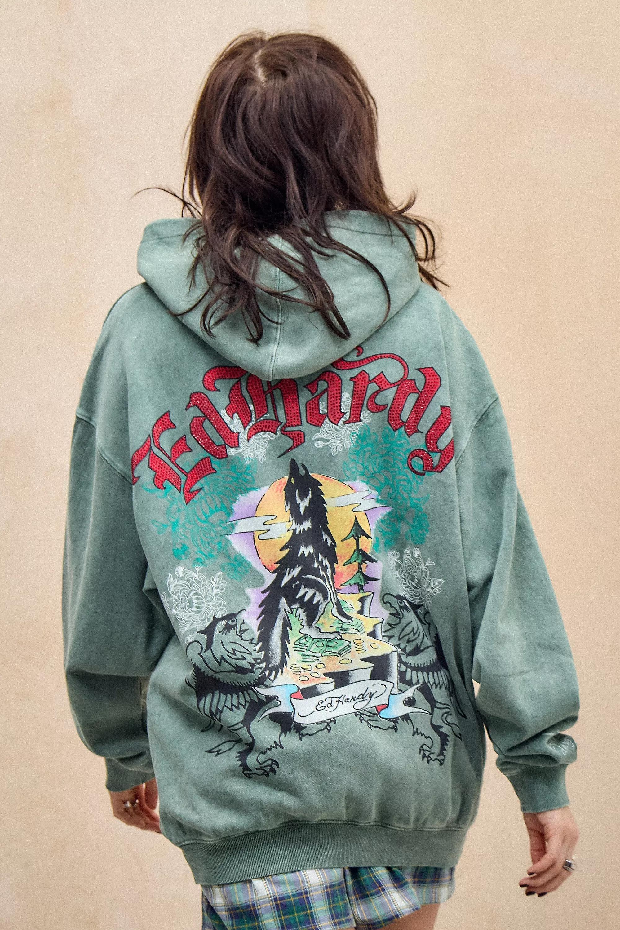 UO Ed Hardy Hoodie, , large image number 0