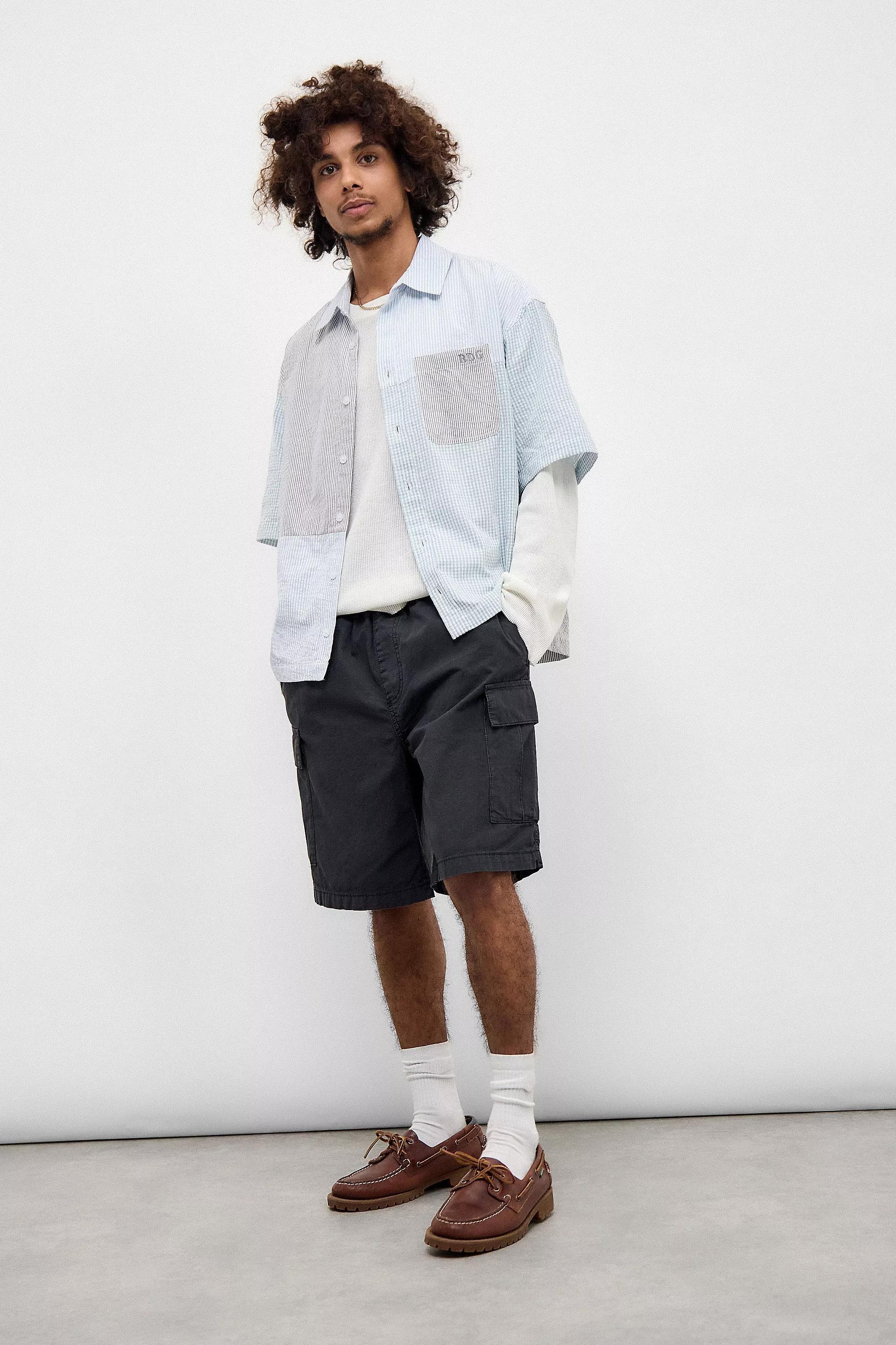 Black Bdg Black Ripstop Cargo Shorts, , large image number 0