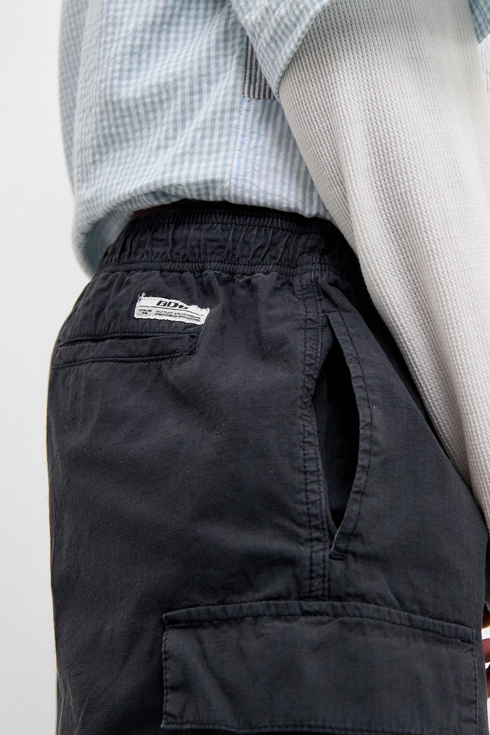 Black Bdg Black Ripstop Cargo Shorts, , large image number 3