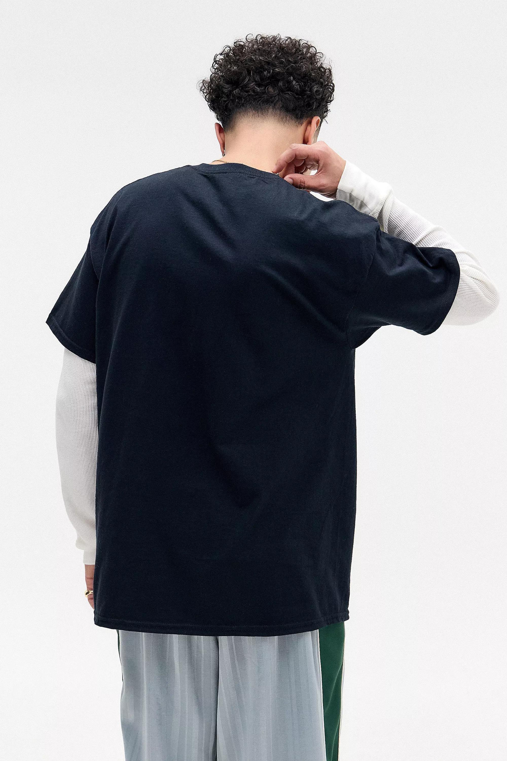 Black Uo Printed T-Shirt, , large image number 3