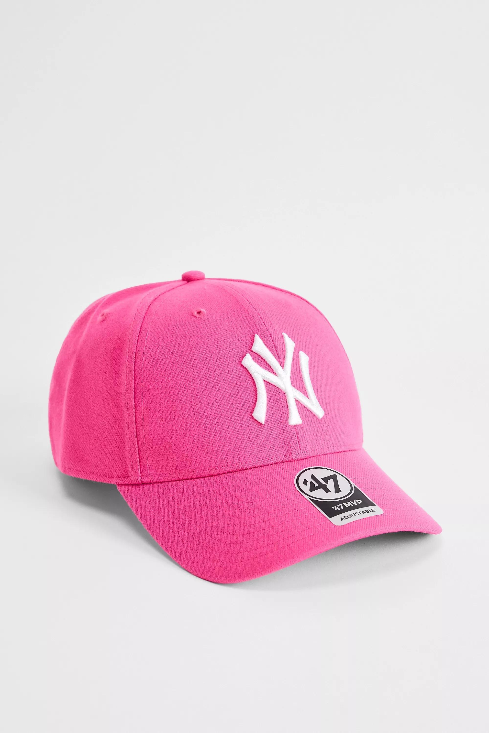 Pink 47 Brand Ny Yankees Mvp Cap, PINK, large image number 0